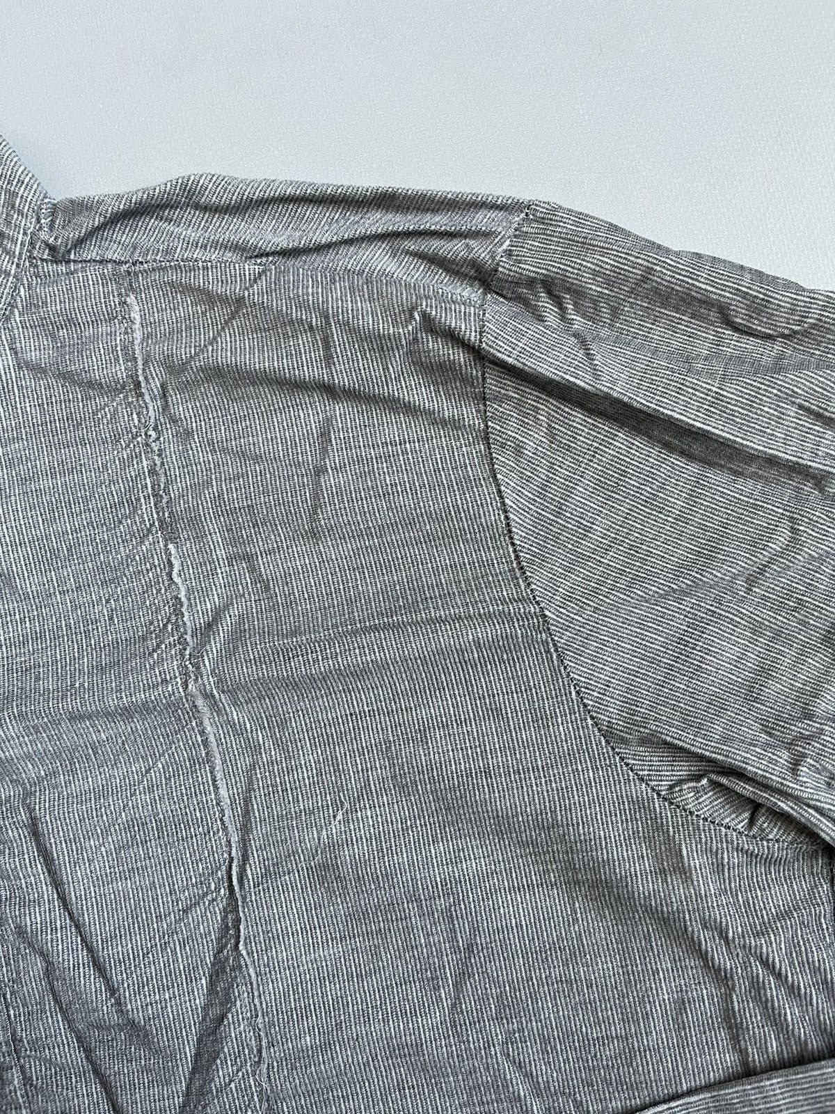 Dries Van Noten Hannes Roether Men Grey Corduroy Avant Garde Button Up Shirt Size US L / EU 52-54 / 3 - 12 Thumbnail