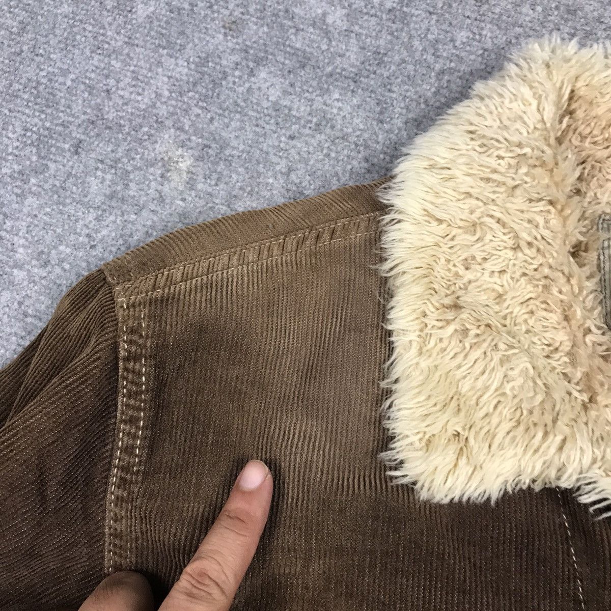Japanese Brand × Lee LEE CORDUROY SHERPA BUTTON SUNFADED JACKET Size US S / EU 44-46 / 1 - 6 Thumbnail
