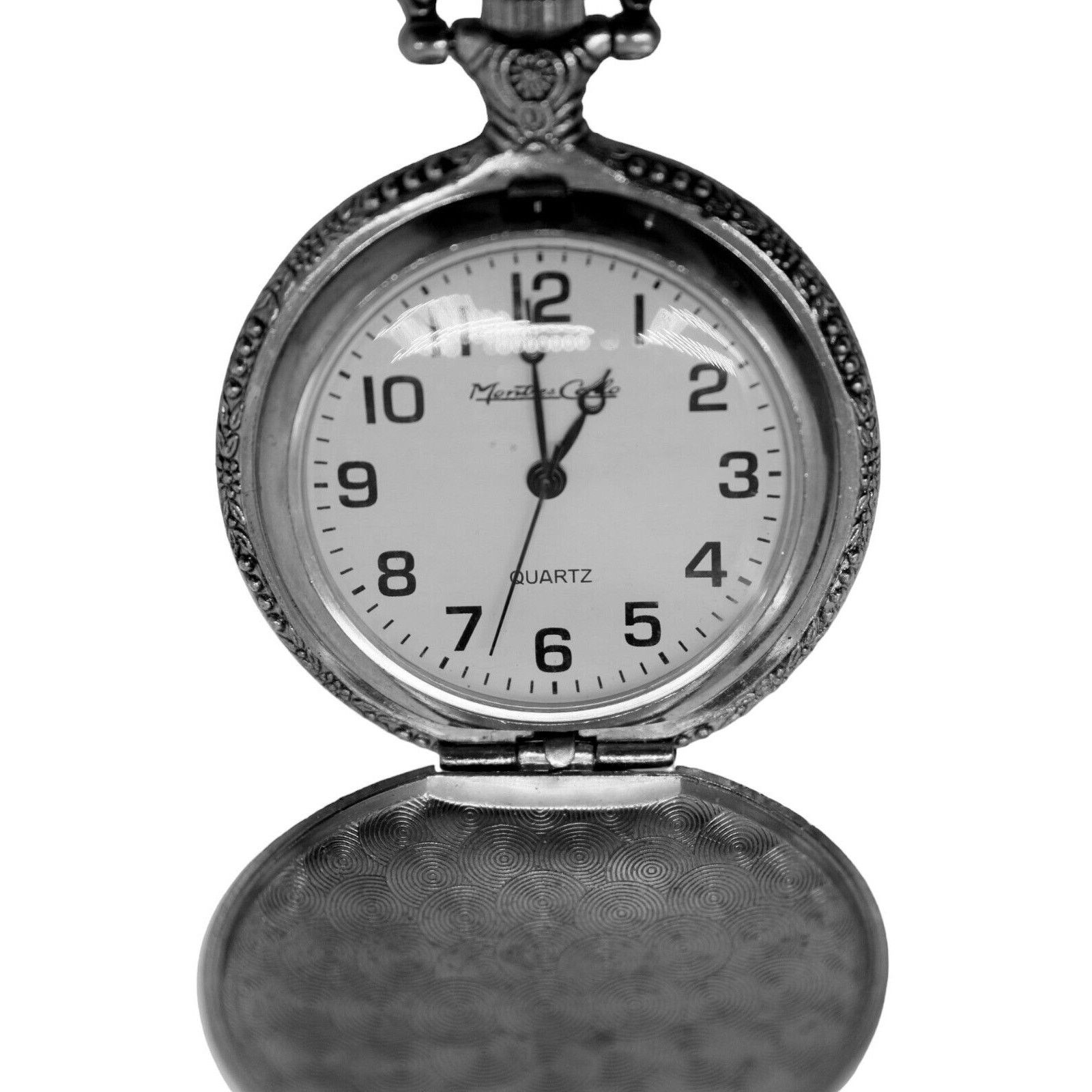 Other Retro Style Quartz Pocket Watch • Biker • 26 inch Chain Size ONE SIZE - 2 Thumbnail