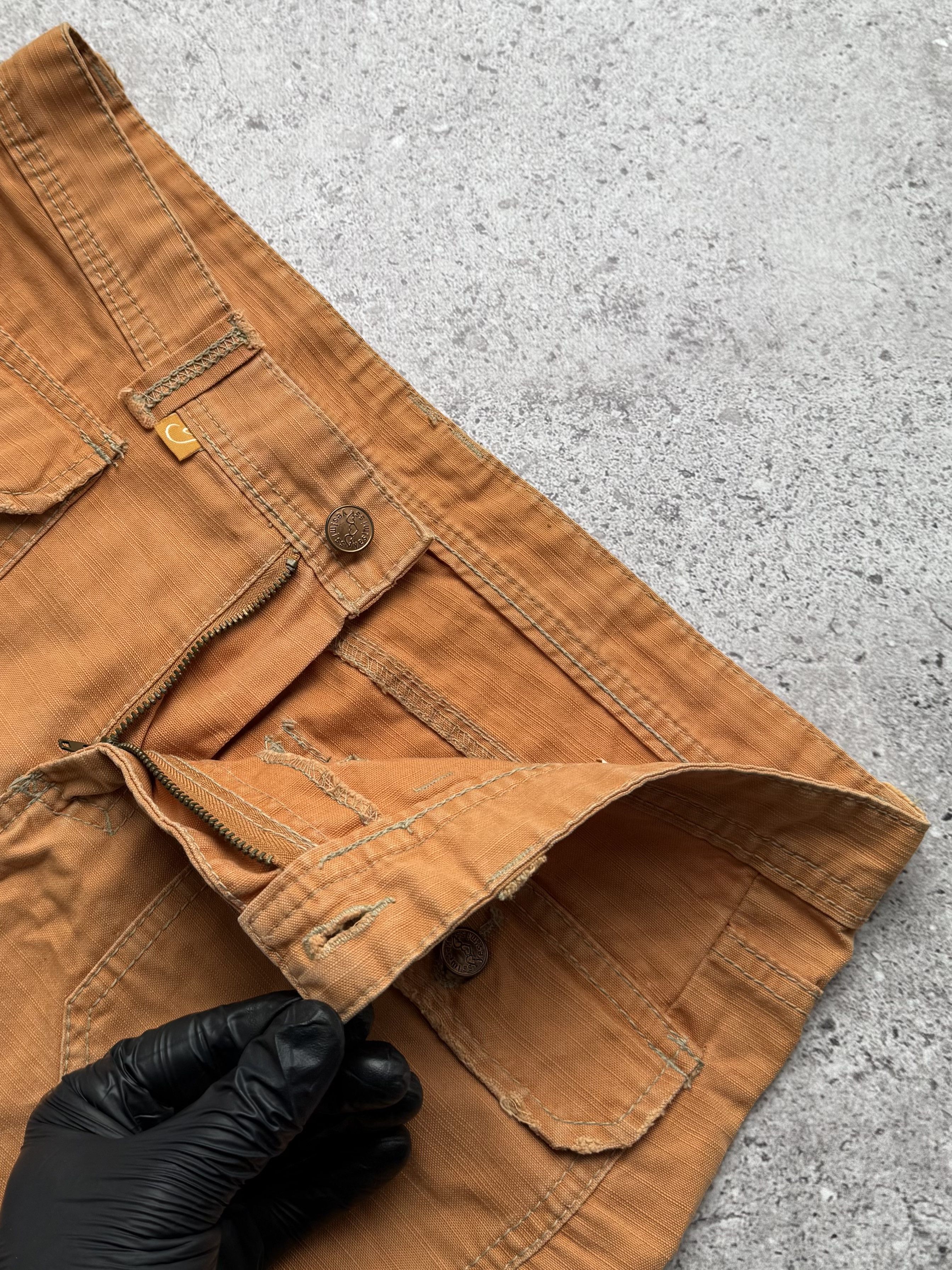 Vintage Vintage Cargo Skirt Low Rise Cotton Utility Style Skirt (E8) Size 32" / US 10 / IT 46 - 3 Thumbnail