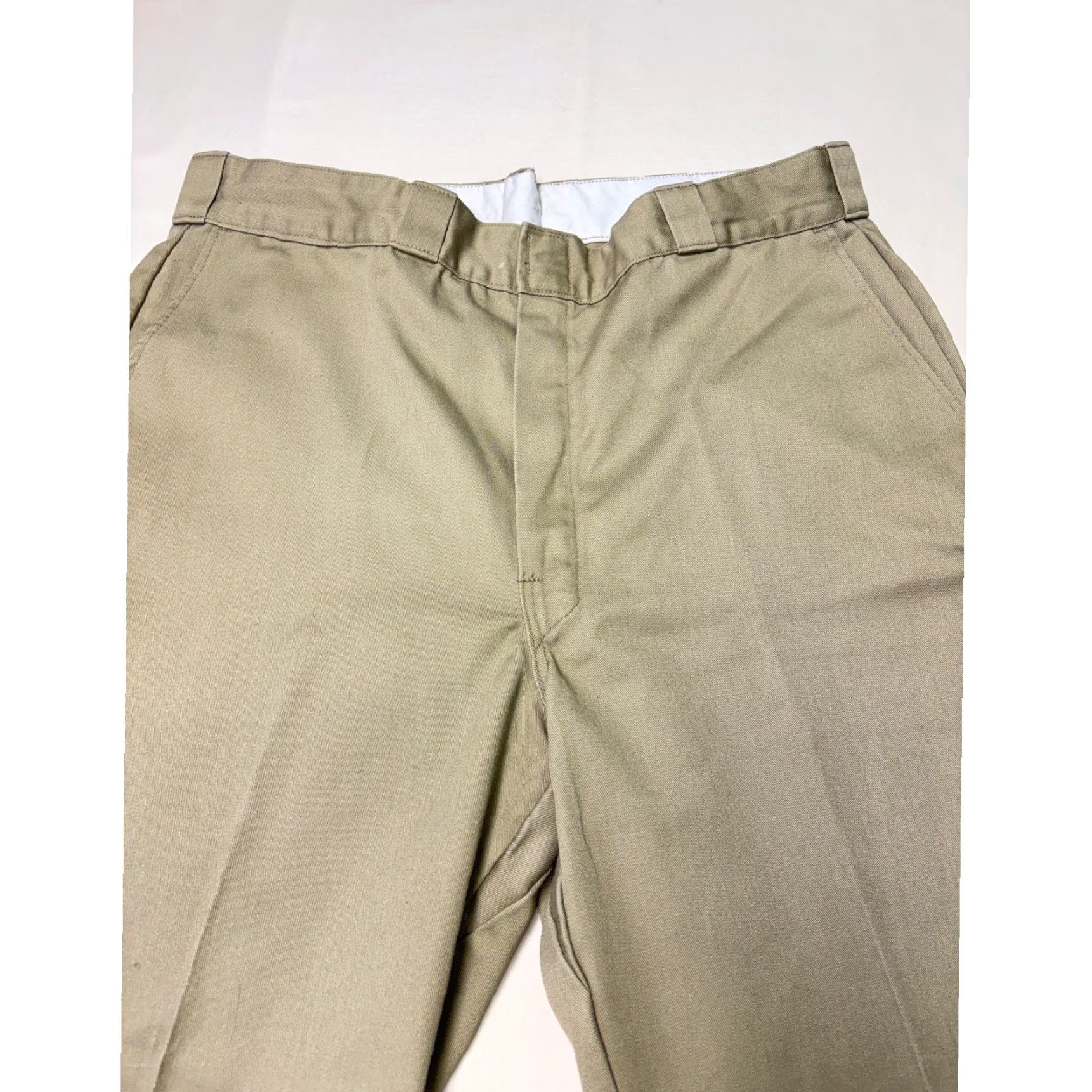 Vintage VINTAGE LL Bean Chino Pants 38x28 Khaki Tan Beige 90s Mens Straight Flat Front Workwear Casual USA Size US 38 / EU 54 - 2 Thumbnail