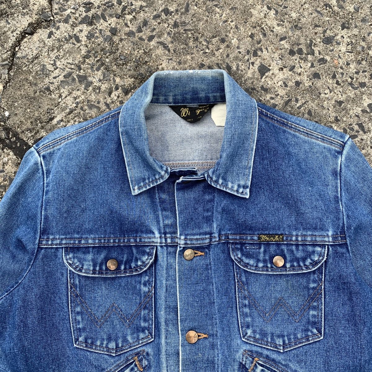 Vintage × Wrangler 70s USA Wrangler Denim Jacket Size US L / EU 52-54 / 3 - 4 Thumbnail