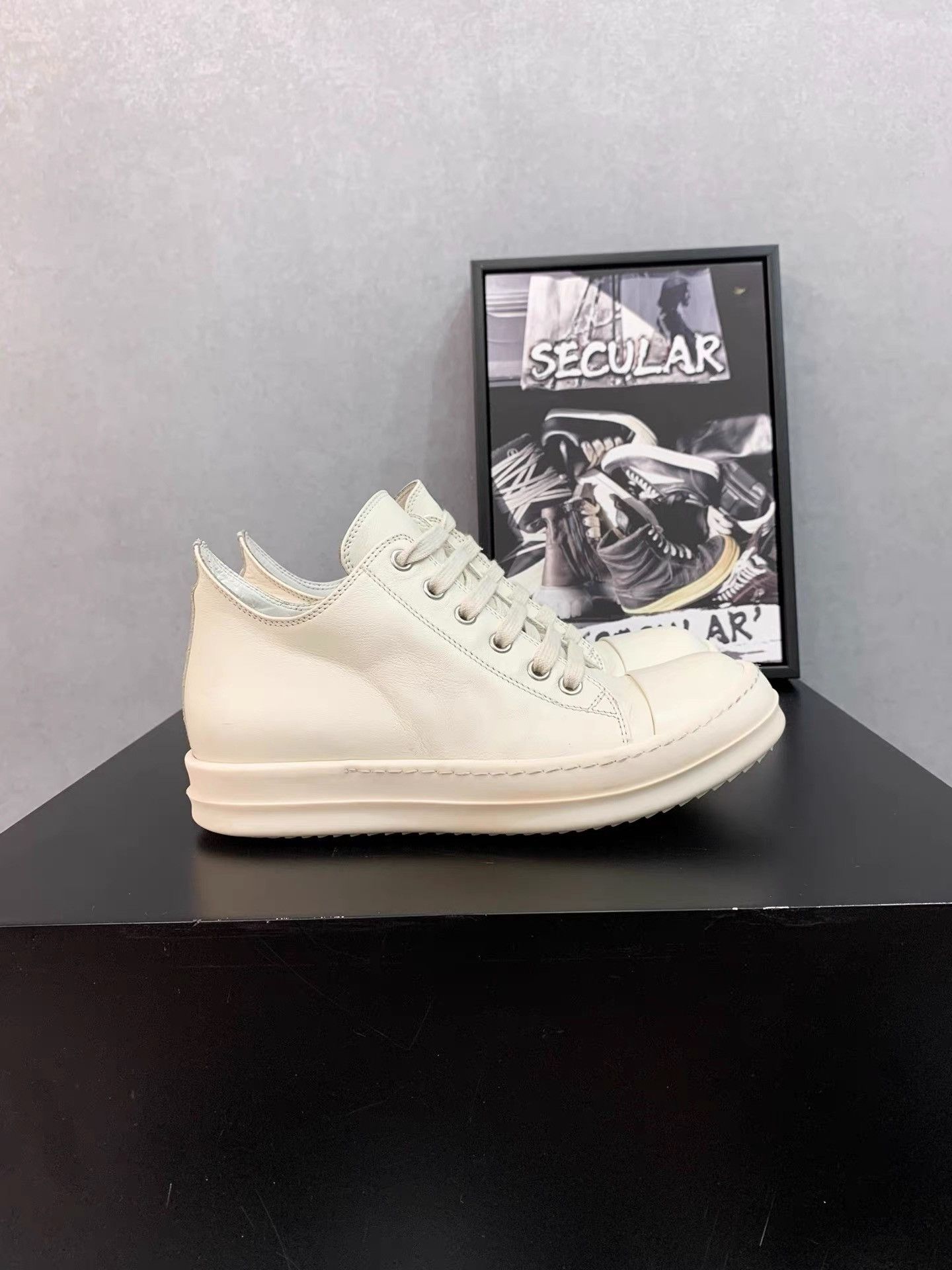 Rick Owens Rick Owens Mainline Leather Converse K34 Size US 5.5 / IT 35.5 - 2 Thumbnail