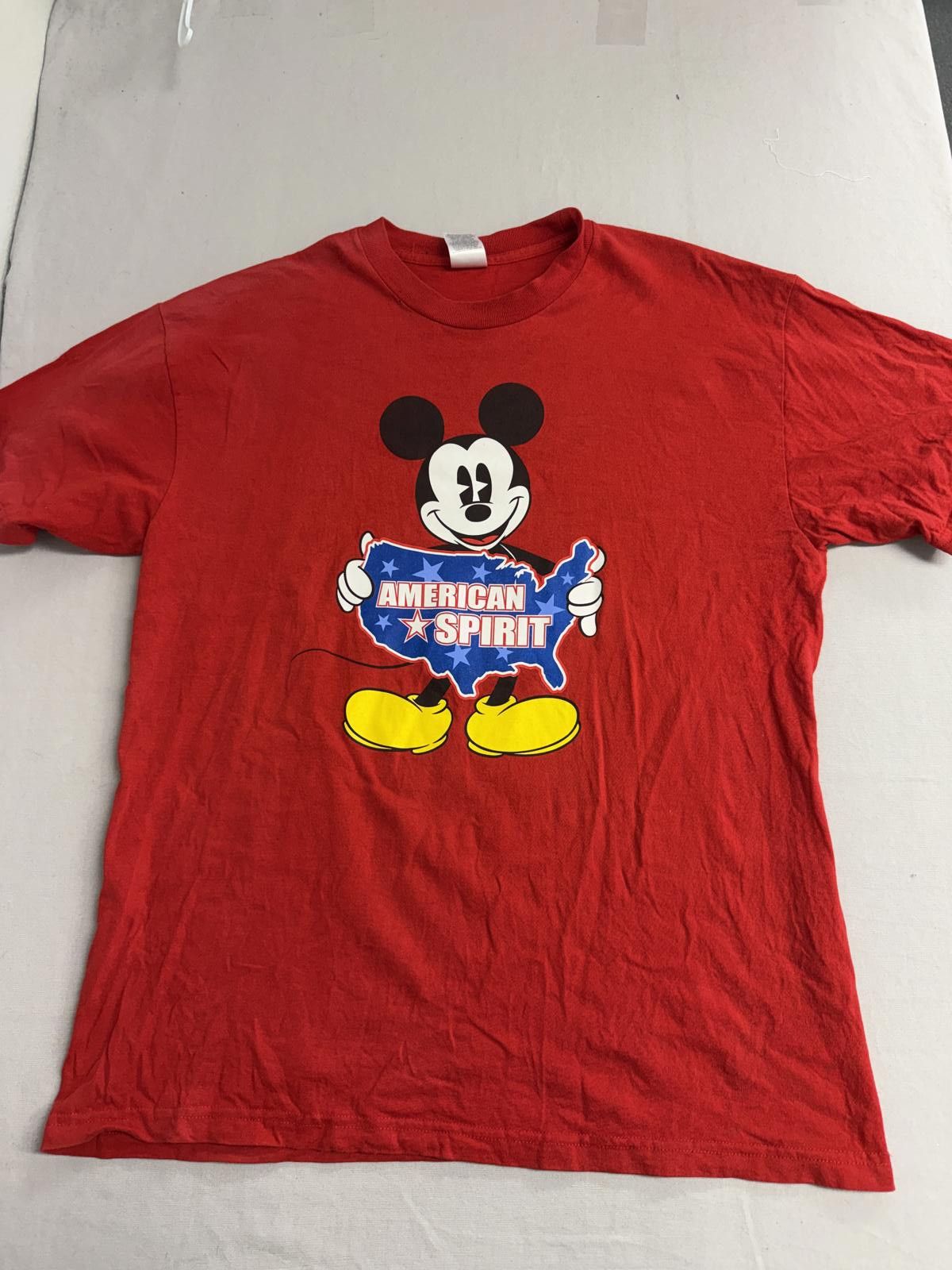 Disney Y2K Mickey Mouse American Spirit T-shirt Patriotic Tee XL Size US XL / EU 56 / 4 - 1 Thumbnail