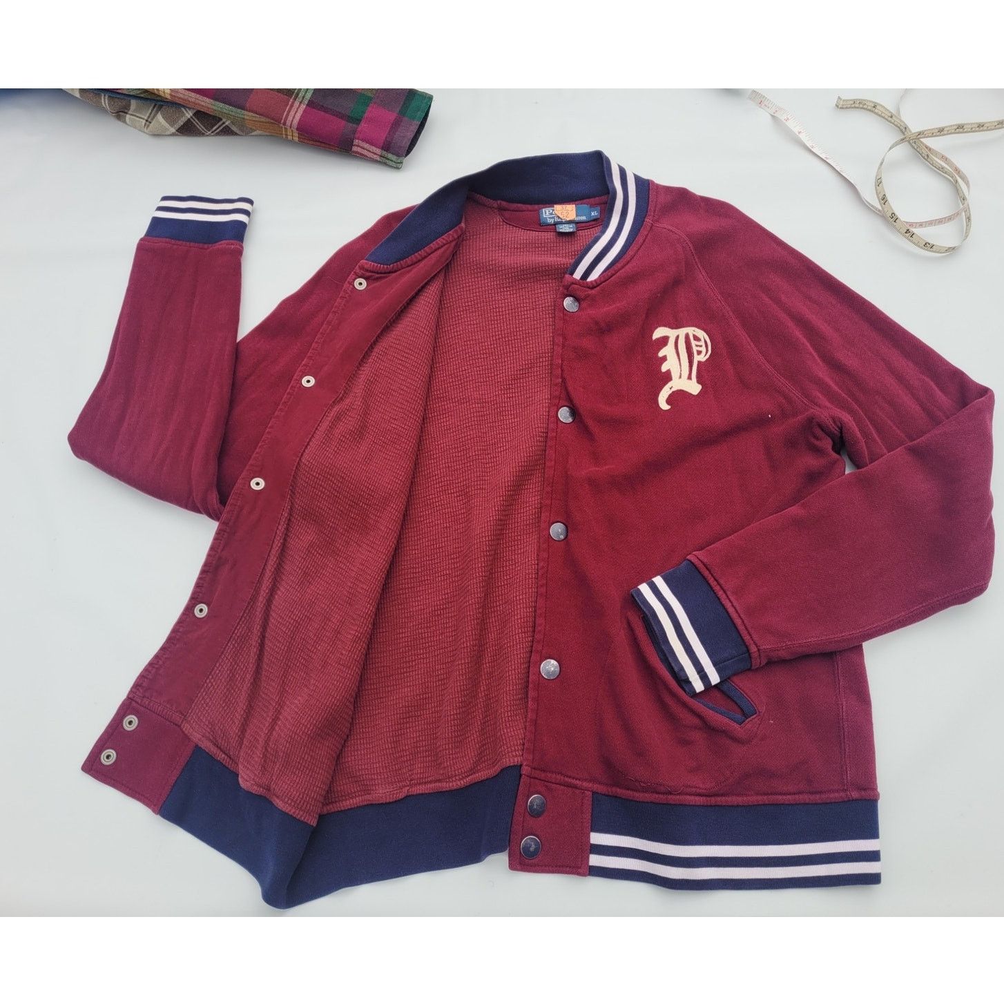 Rugby Ralph Lauren Red Vintage Collared Jacket size deals L