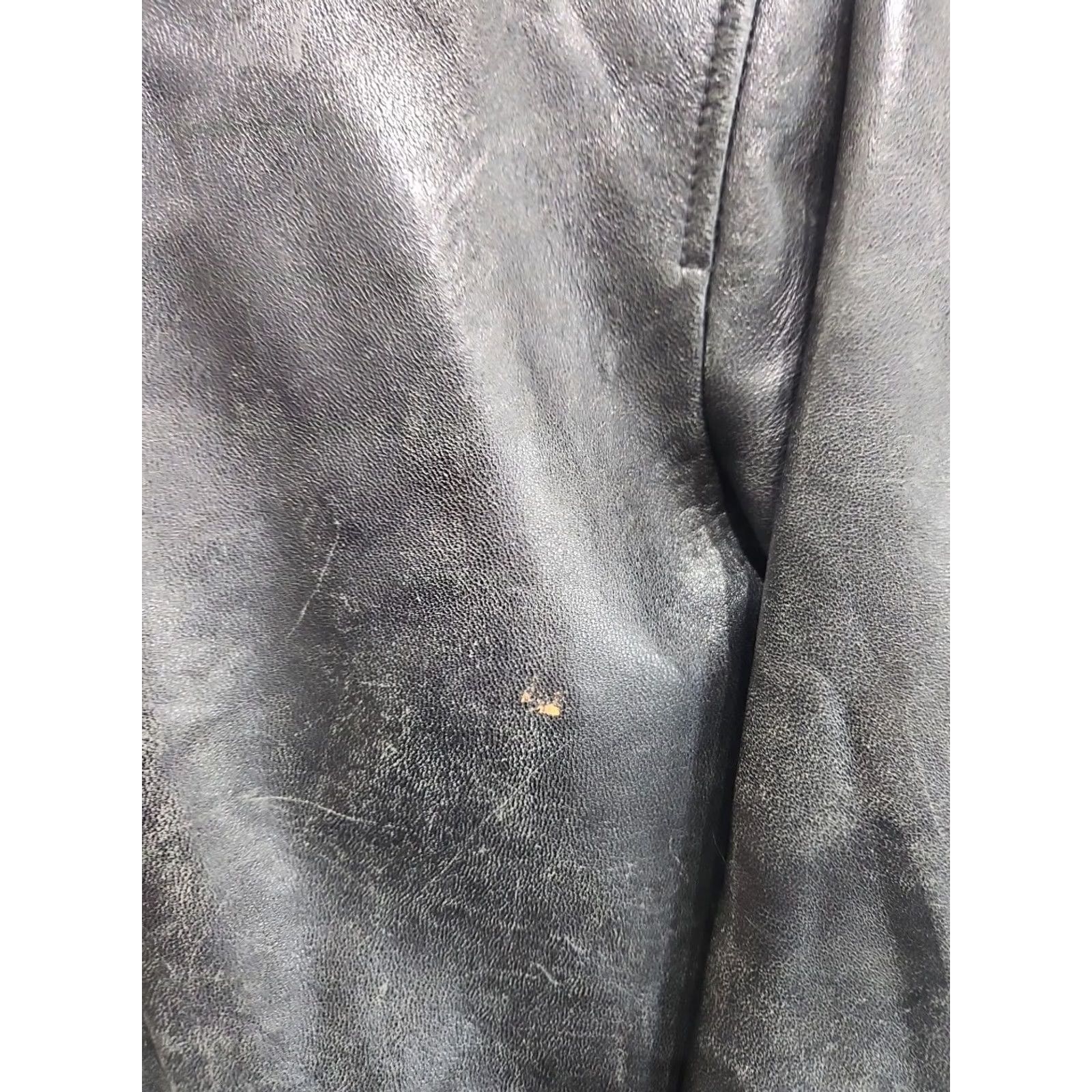 Gap VINTAGE GAP Womens Jacket Leather Black Biker 90s Small Y2K Moto Motorcycle Casual Womens Small Boho? Size S / US 4 / IT 40 - 3 Thumbnail