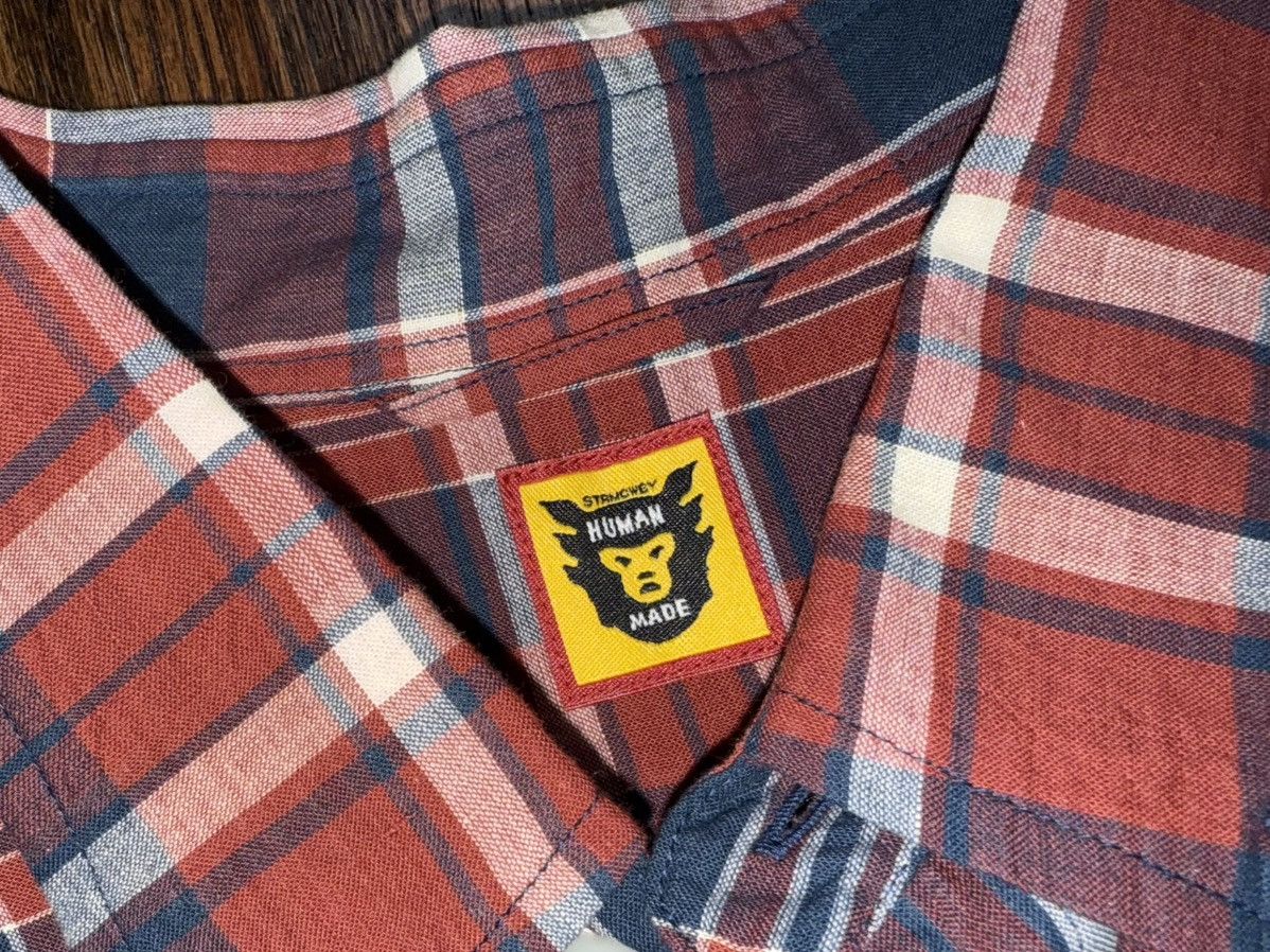 Human Made Human Made Japan Maroon/Navy Plaid Button-Up Shirt Sz XL Size US XL / EU 56 / 4 - 3 Thumbnail