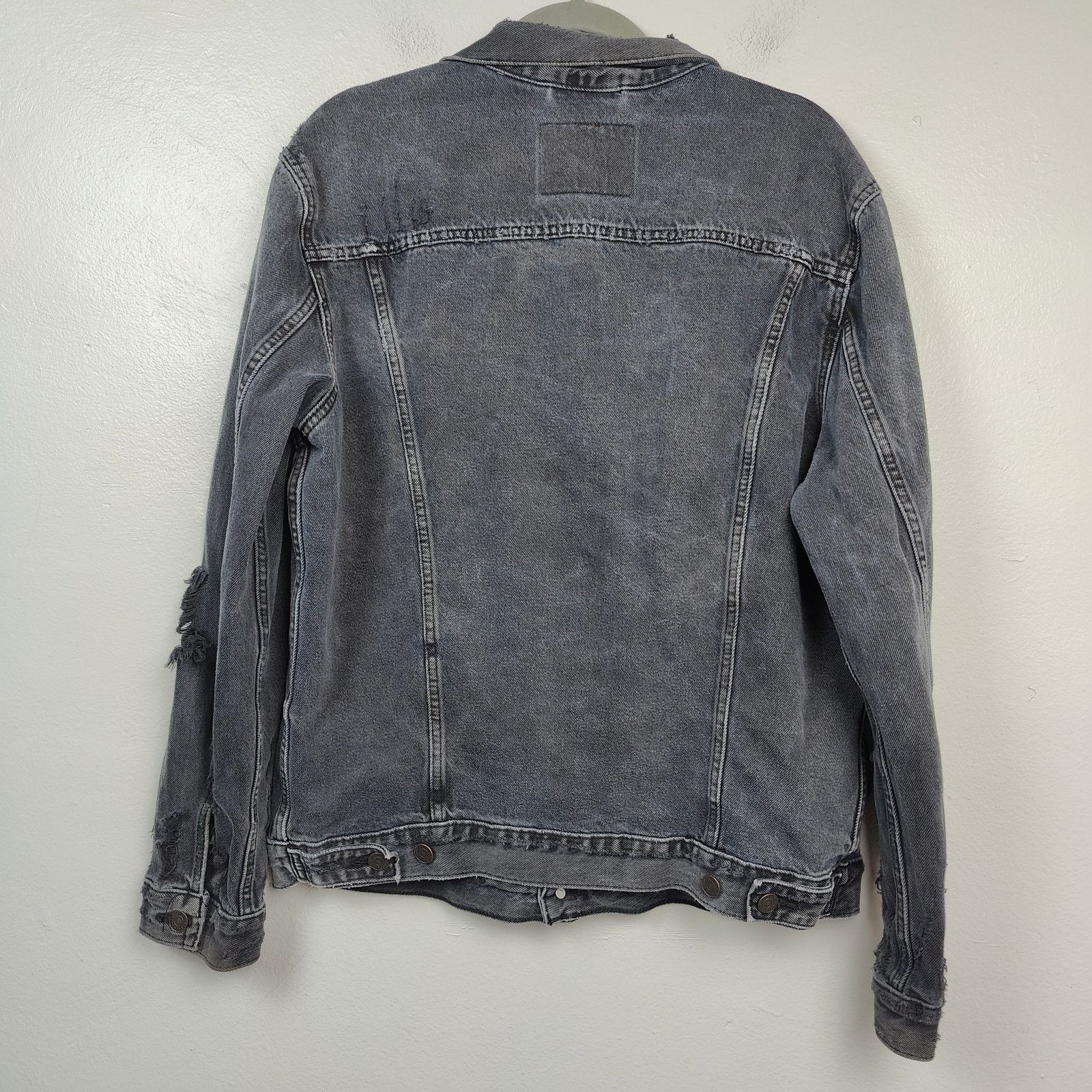 Levi's Levi's Trucker Jacket Mens Medium Charcoal Gray 90s Size US M / EU 48-50 / 2 - 6 Thumbnail