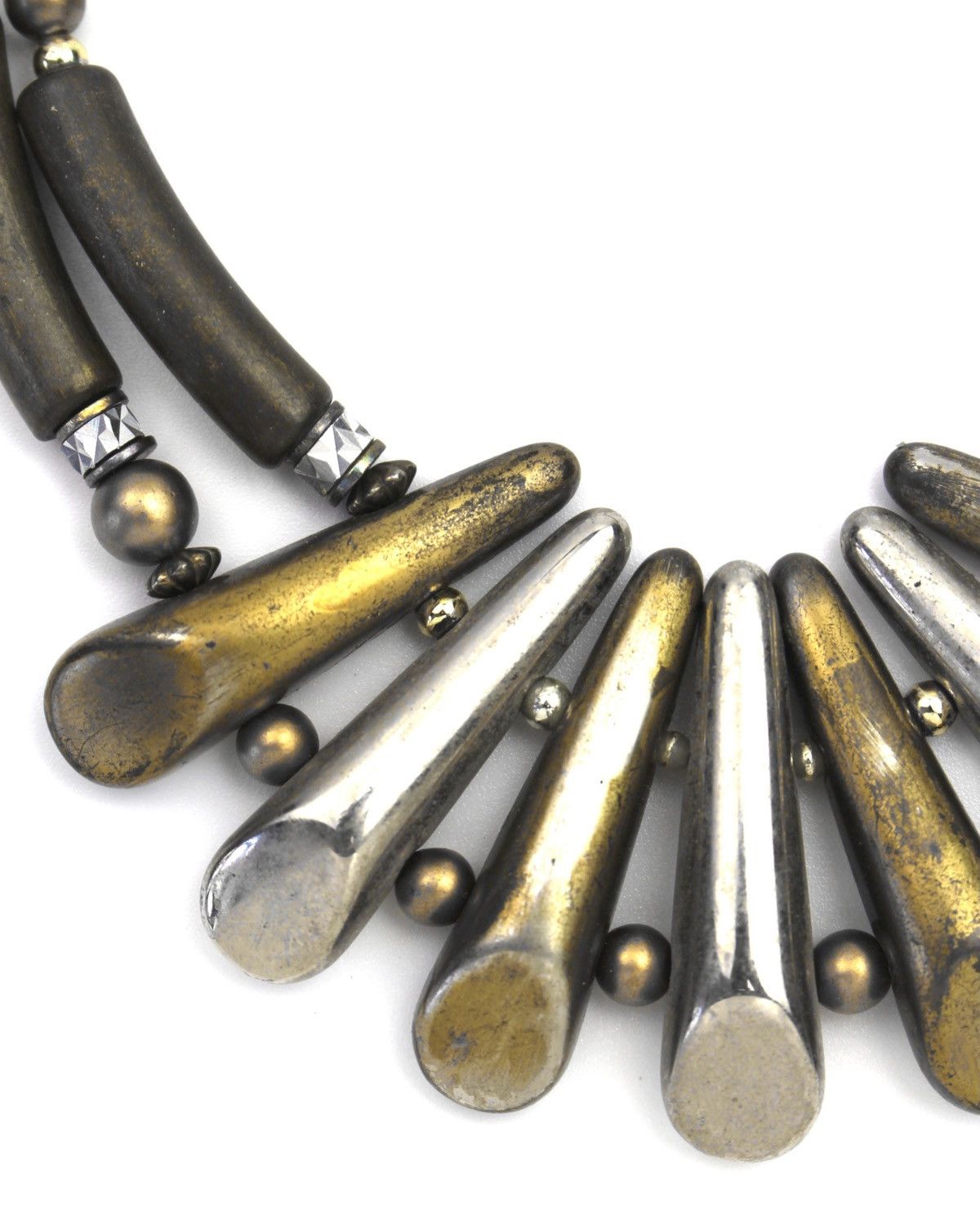 If Six Was Nine 1990S JAPANESE MADE PATINA METAL FRINGE NECKLACE Size ONE SIZE - 4 Thumbnail