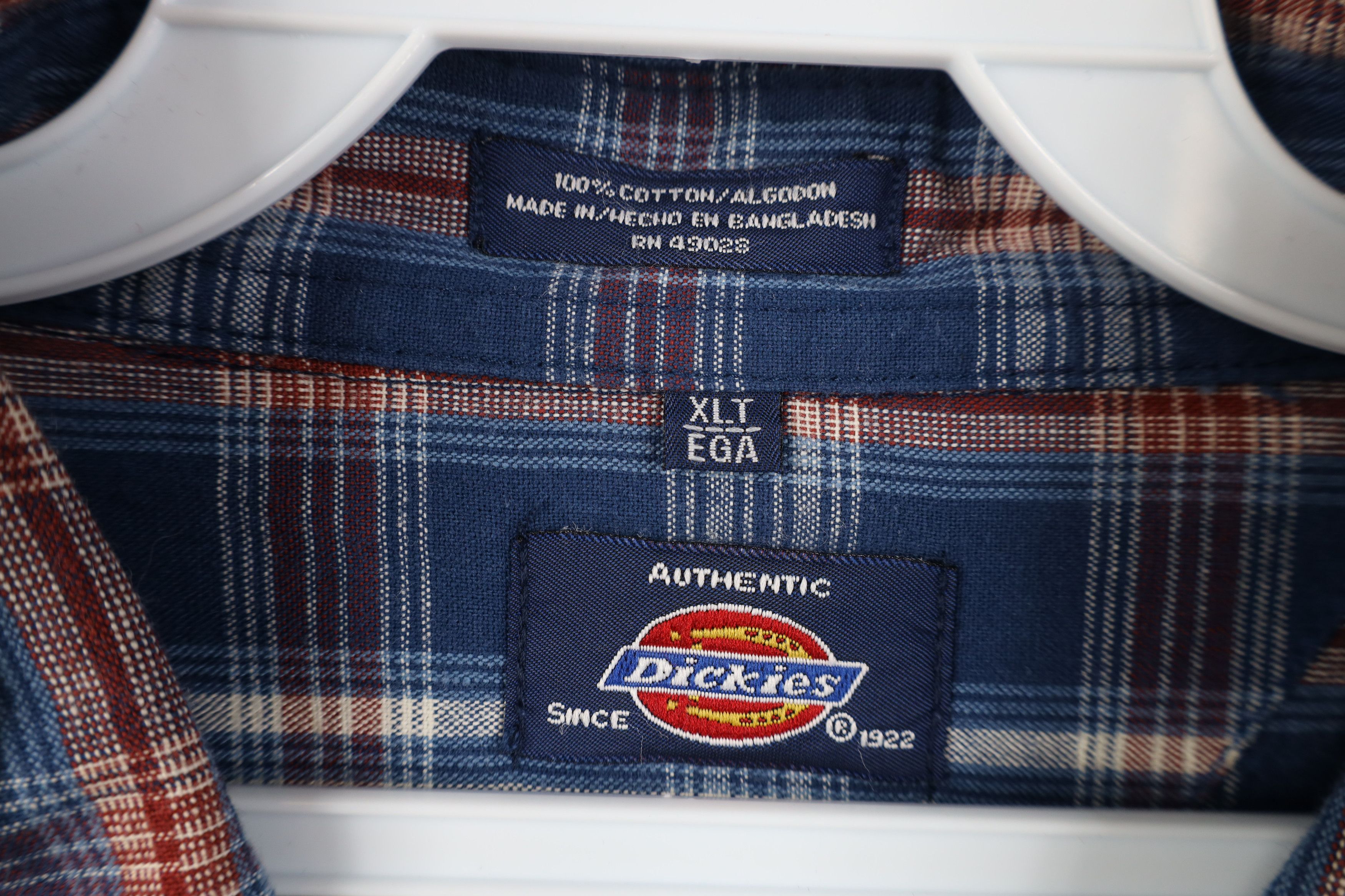 Dickies Deadstock Vintage Dickies Collared Button Down Shirt Plaid Size US XL / EU 56 / 4 - 8 Thumbnail