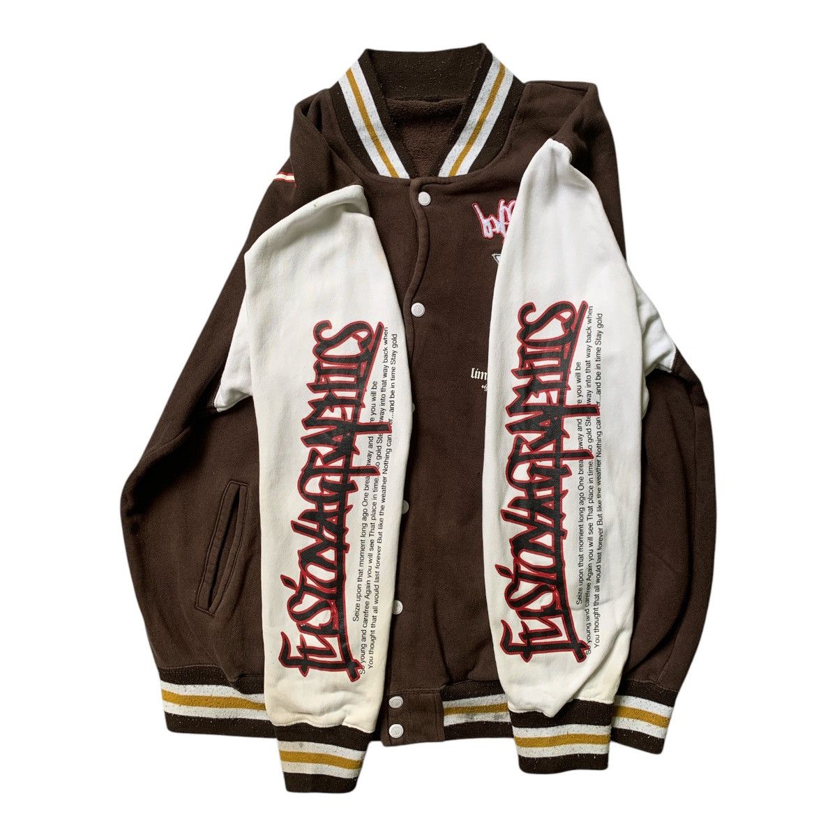 Japanese Brand Rare Design B One Soul Varsity Jacket Size US L / EU 52-54 / 3 - 4 Thumbnail
