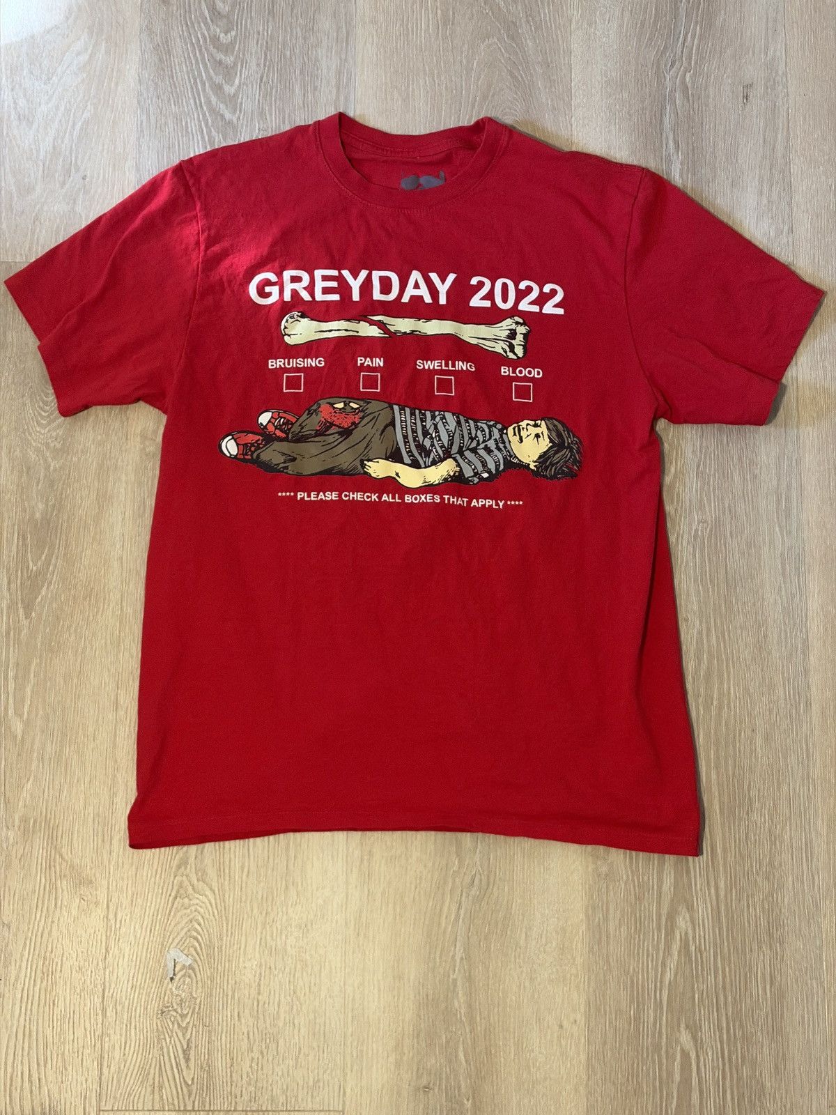 G59 Records Greyday 2022 G59 broken bone t shirt Size US XL / EU 56 / 4 - 1 Thumbnail