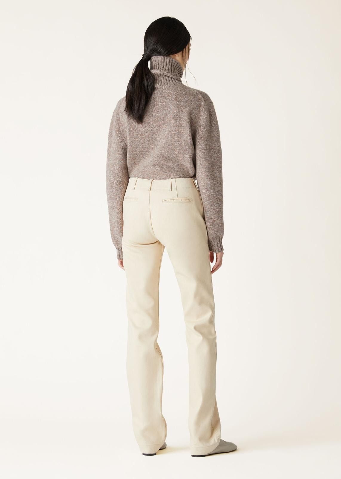 Loro Piana o1srvl11e1125 FAO5679 Jorge Trousers in Light Beige Size 25" / US 0 / IT 36 - 6 Thumbnail