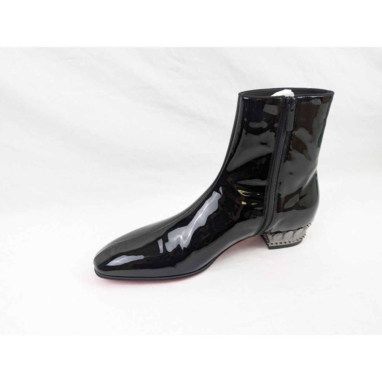 Christian Louboutin o1rshd1 Patent Lipsiboots in Black/Lin Loubi Size US 11.5 / EU 44-45 - 8 Thumbnail
