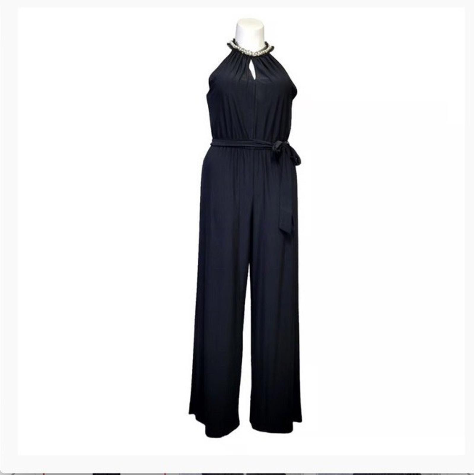 Designer Betsey Johnson Wide leg pearl Neck Romper Large Size 36" / US 14 / IT 50 - 6 Thumbnail