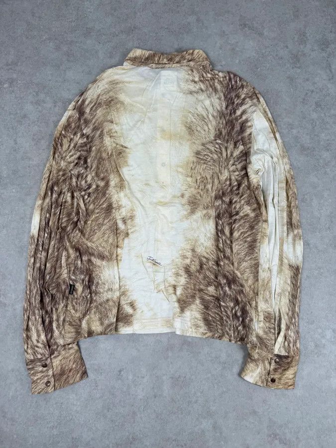 Just Cavalli AW2005 Cavalli White & Fur Effect Shirt Size US M / EU 48-50 / 2 - 6 Thumbnail