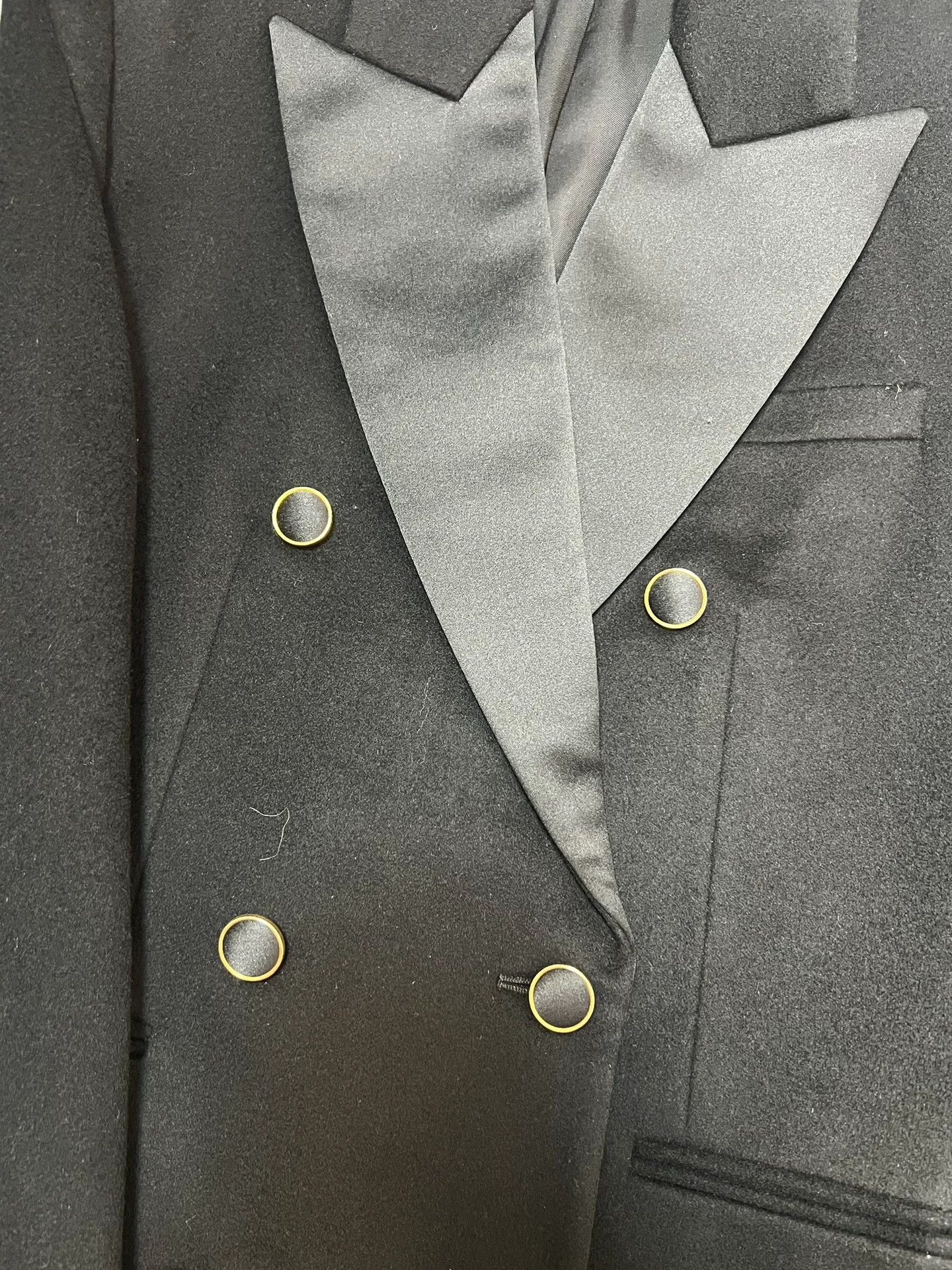 Saint Laurent Paris Authentic Saint Laurent double-breasted cashmere blazer Size S / US 4 / IT 40 - 3 Thumbnail