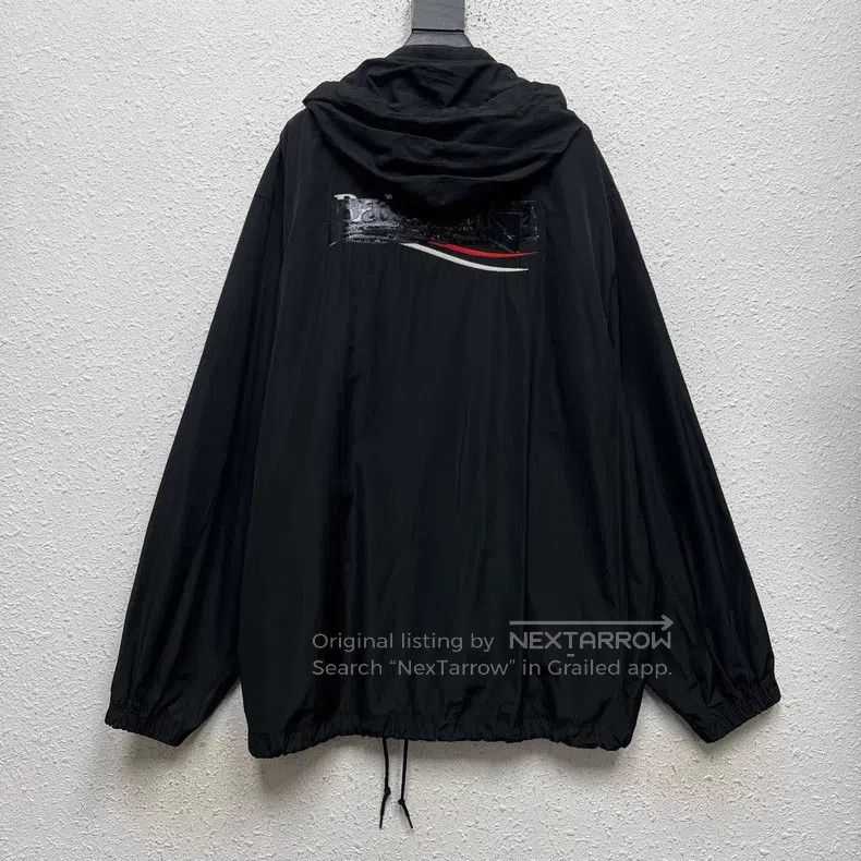Balenciaga Balenciaga Coca-Cola Tape Print Hooded Snap Button Windbre Size US XS / EU 42 / 0 - 1 Thumbnail