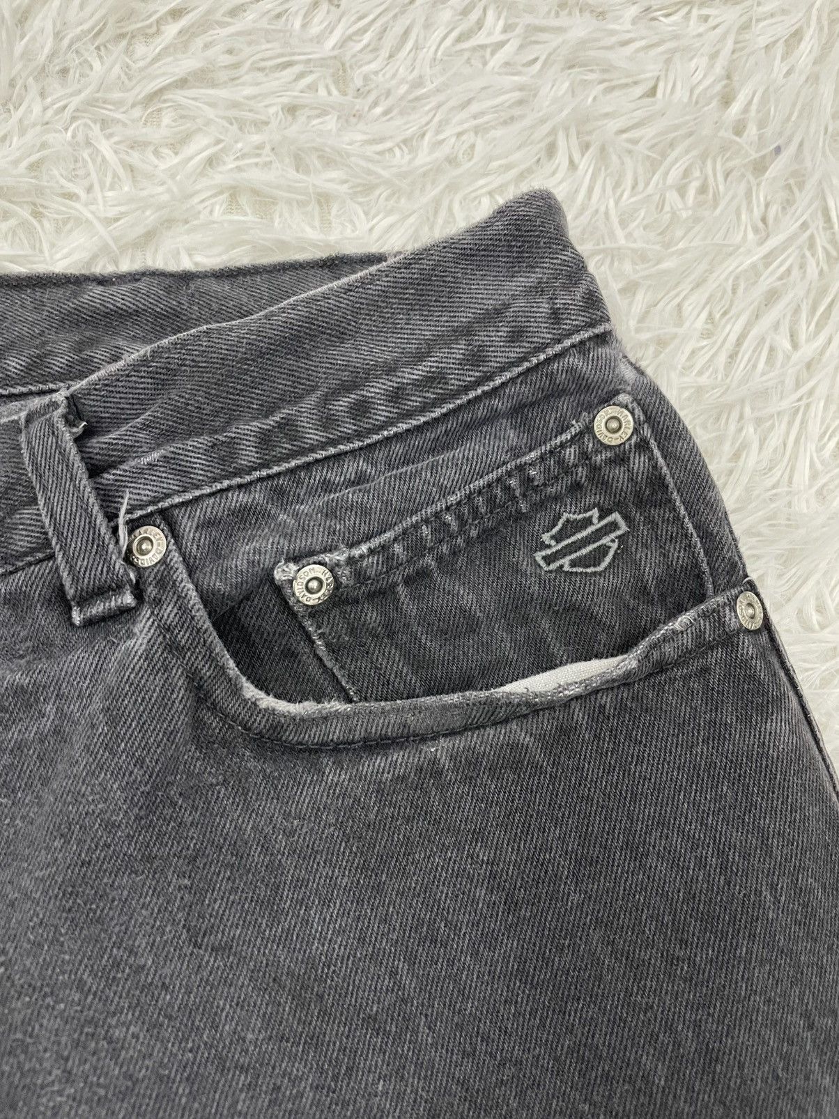 Harley Davidson Harley Davidson Denim Relaxed Leg Pants Size US 37 - 6 Thumbnail