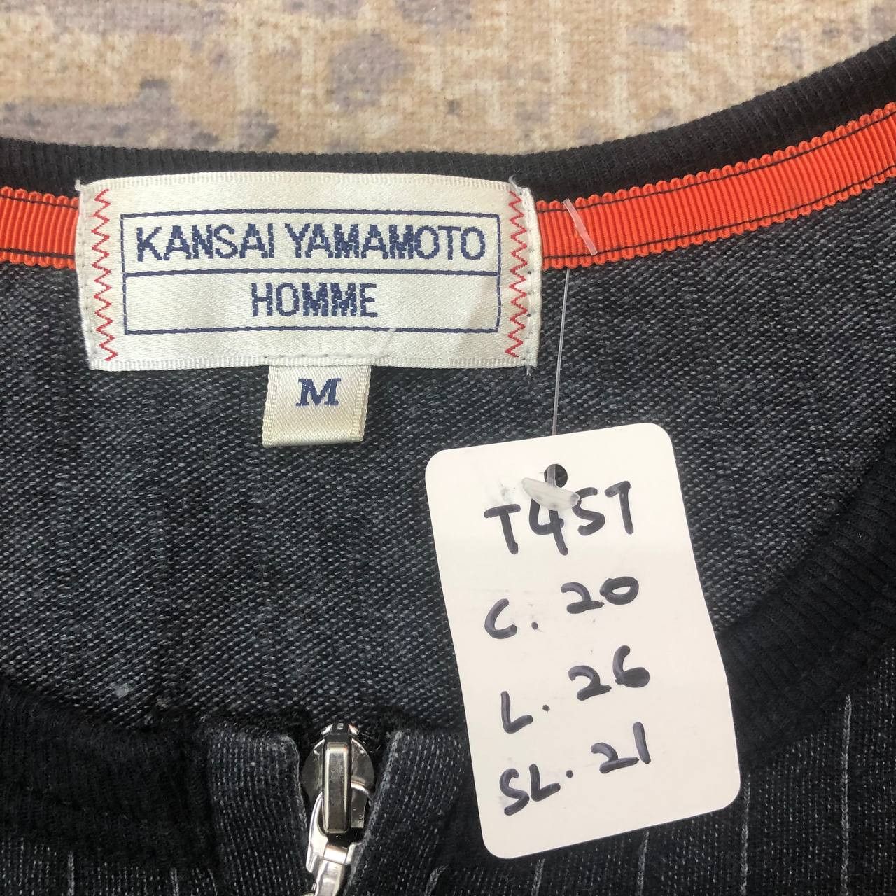 Kansai Yamamoto T457 KANSAI YAMAMOTO HOMME STRIPED LONG SLEEVE TEE Size US M / EU 48-50 / 2 - 5 Thumbnail