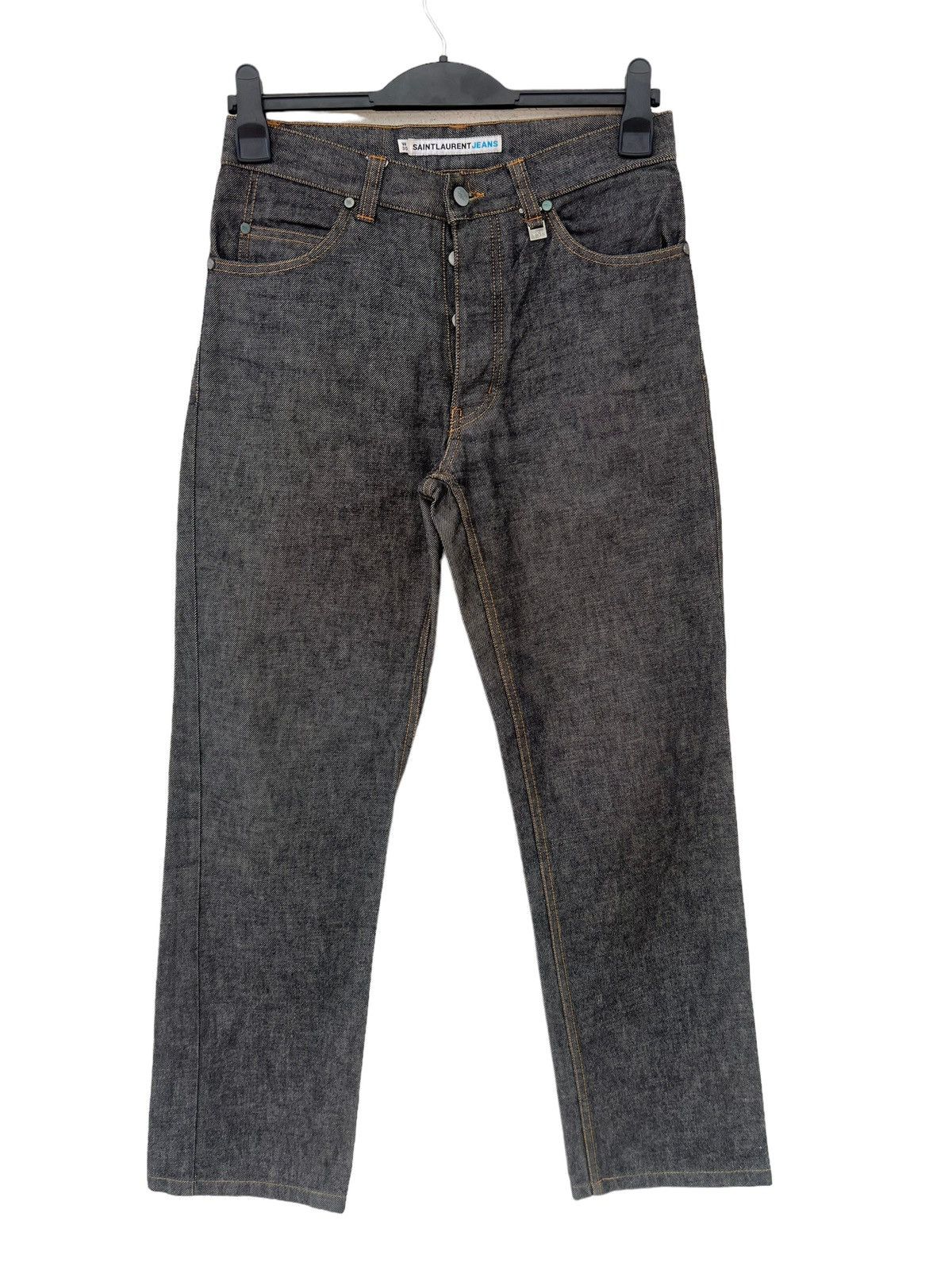 Yves Saint Laurent Vintage YSL Saint Laurent Jeans Grey Denim Jeans Size US 30 / EU 46 - 6 Thumbnail