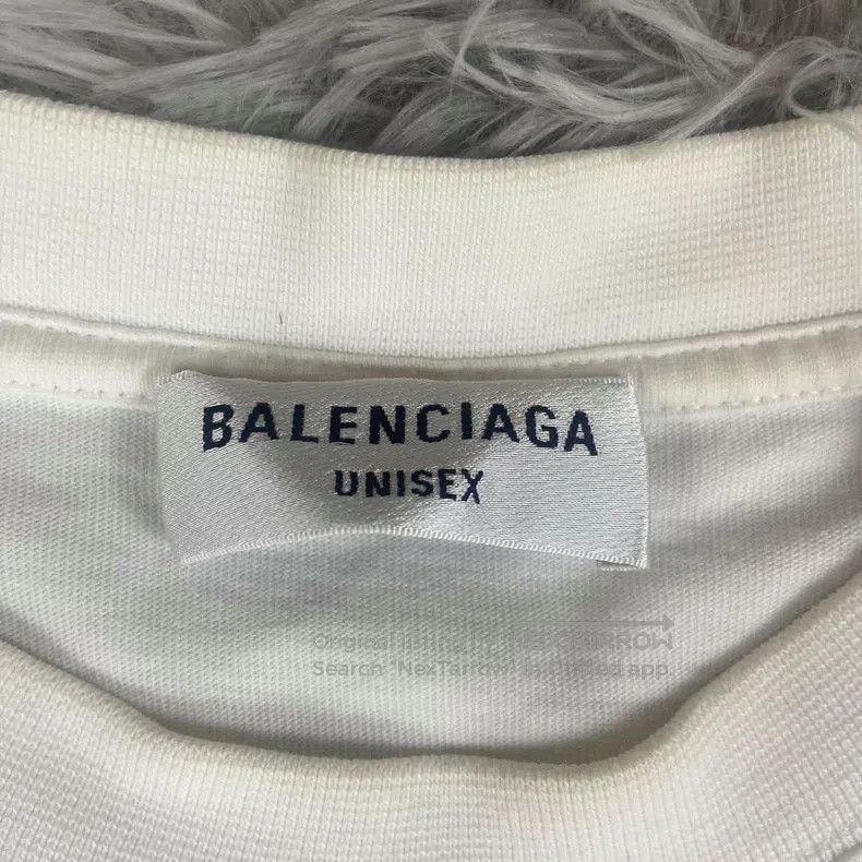 Balenciaga Balenciaga White Embroidered Logo Short Sleeve Size US L / EU 52-54 / 3 - 5 Thumbnail