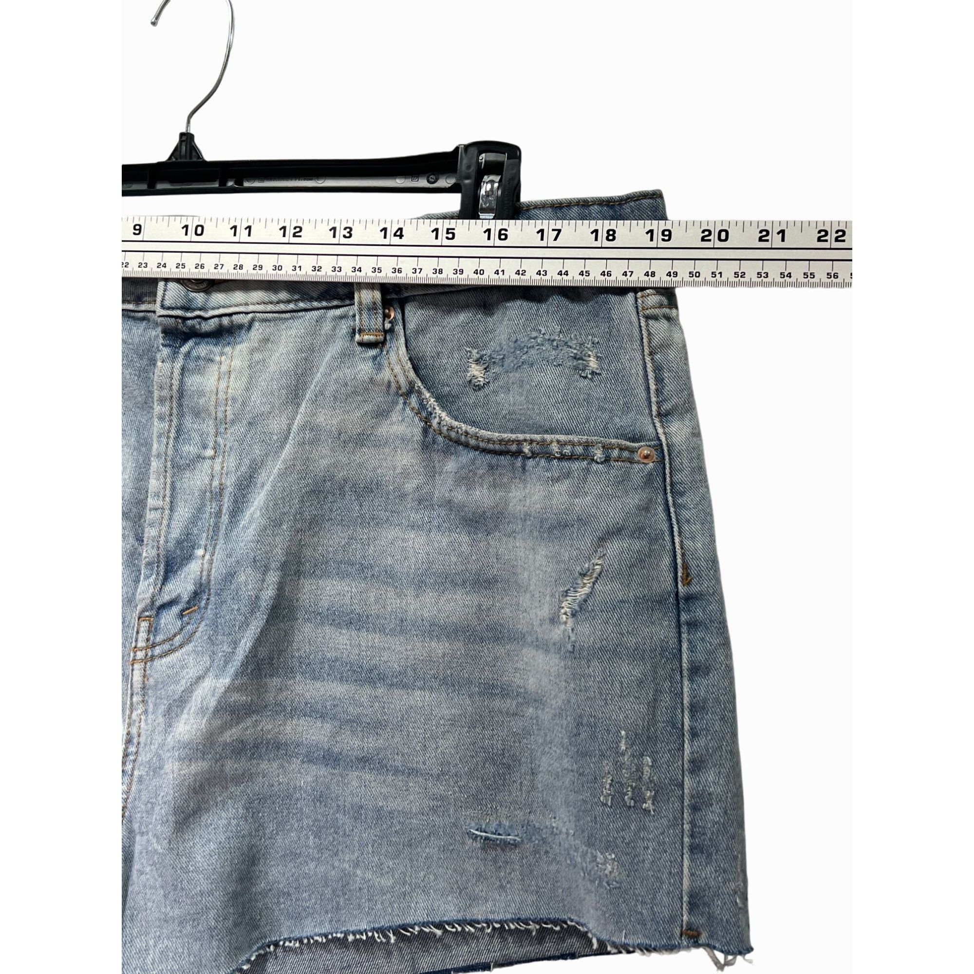 Other Wild Fable - Women's Super - High Rise Cut - Off Jean Denim Size 38" / US 16 / IT 52 - 4 Thumbnail