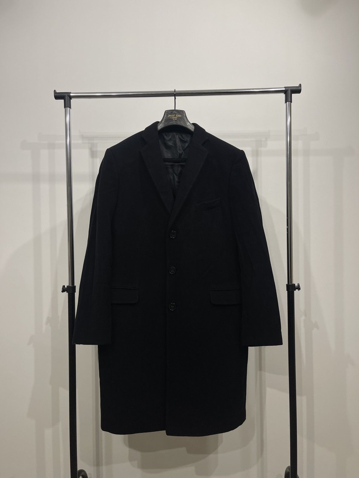 Vintage 🔥Vintage coat Turo wool Cashmere Overcoat Jacket black Size US XXL / EU 58 / 5 - 1 Thumbnail