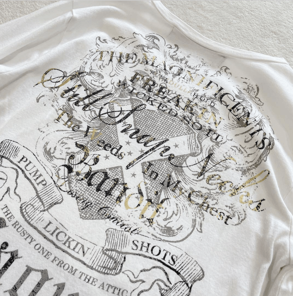Japanese Brand Lagust Long Sleeve Graphic Tee Size US L / EU 52-54 / 3 - 6 Thumbnail