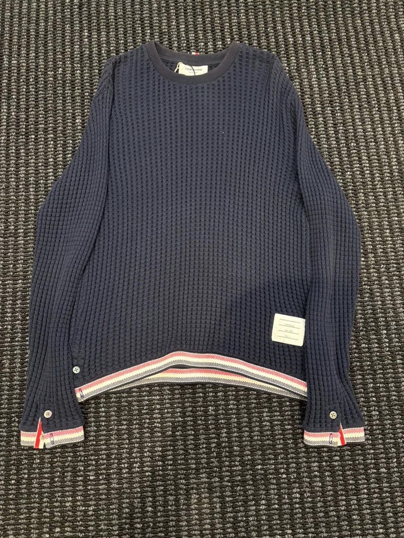 Thom Browne Thom Browne Round neck knit sweater Size US M / EU 48-50 / 2 - 1 Thumbnail