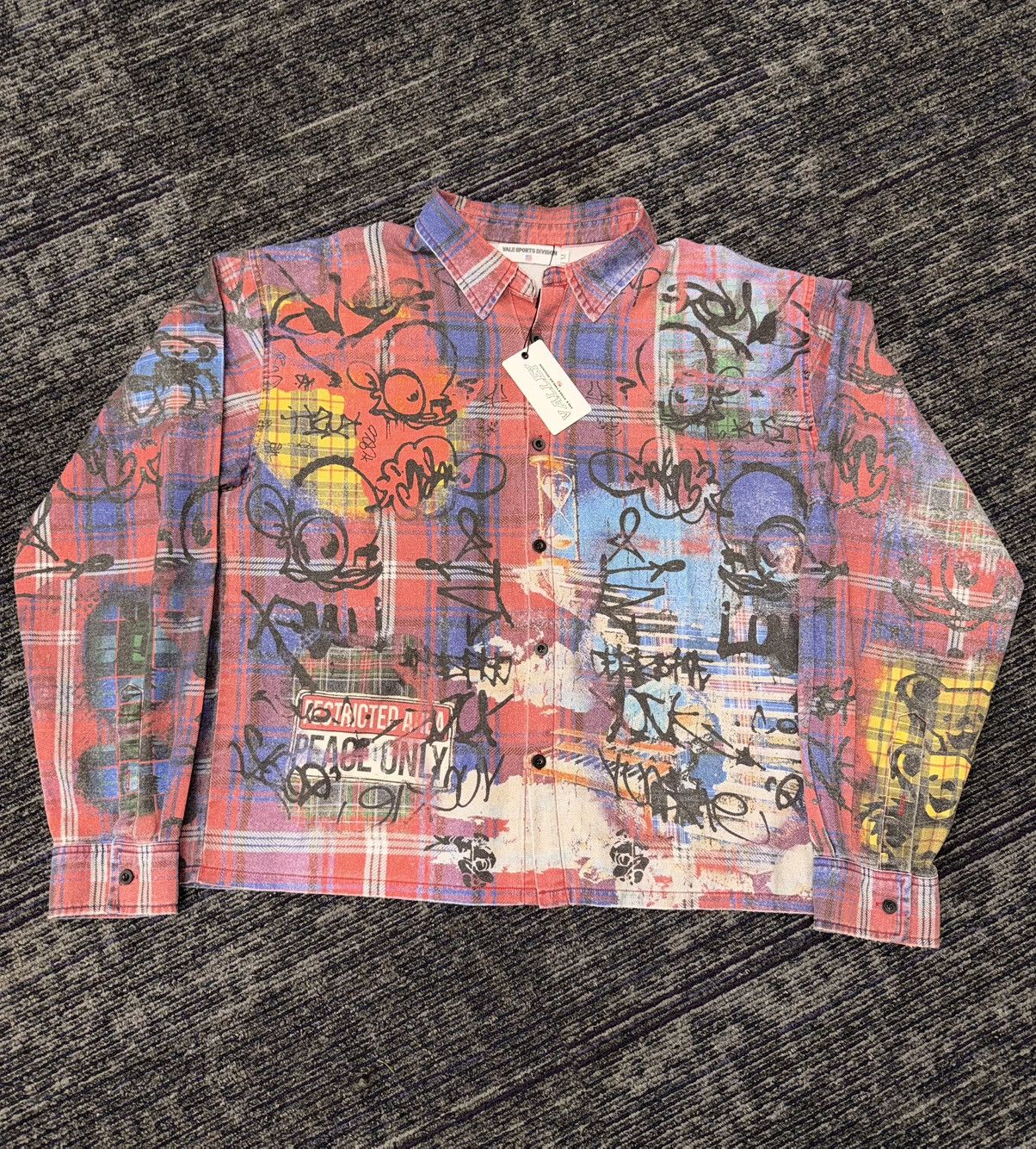 Vale Vale Forever Graffiti Flannel Size US M / EU 48-50 / 2 - 1 Thumbnail
