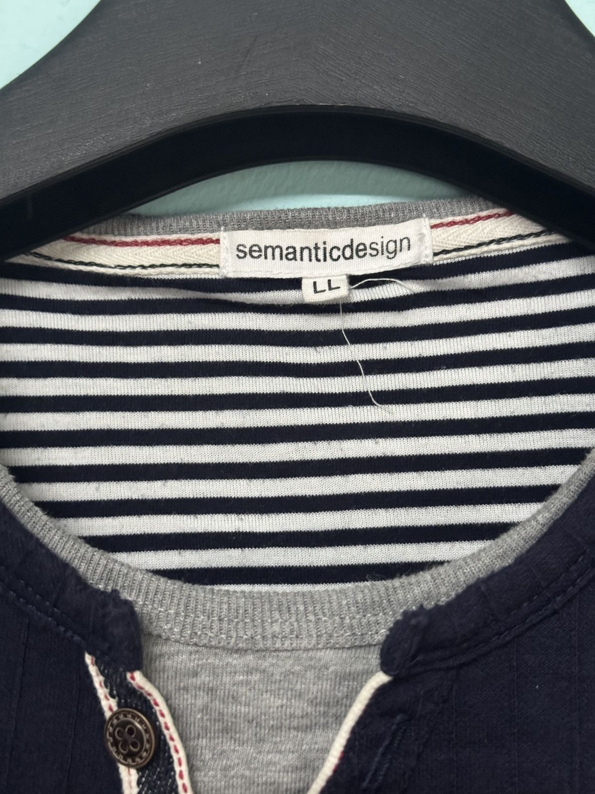 semanticdesign 💥 PUNK DESIGN JAPANESE SEMANTIC DESIGN PLAIN DOUBLE LAYER Size US XL / EU 56 / 4 - 4 Thumbnail