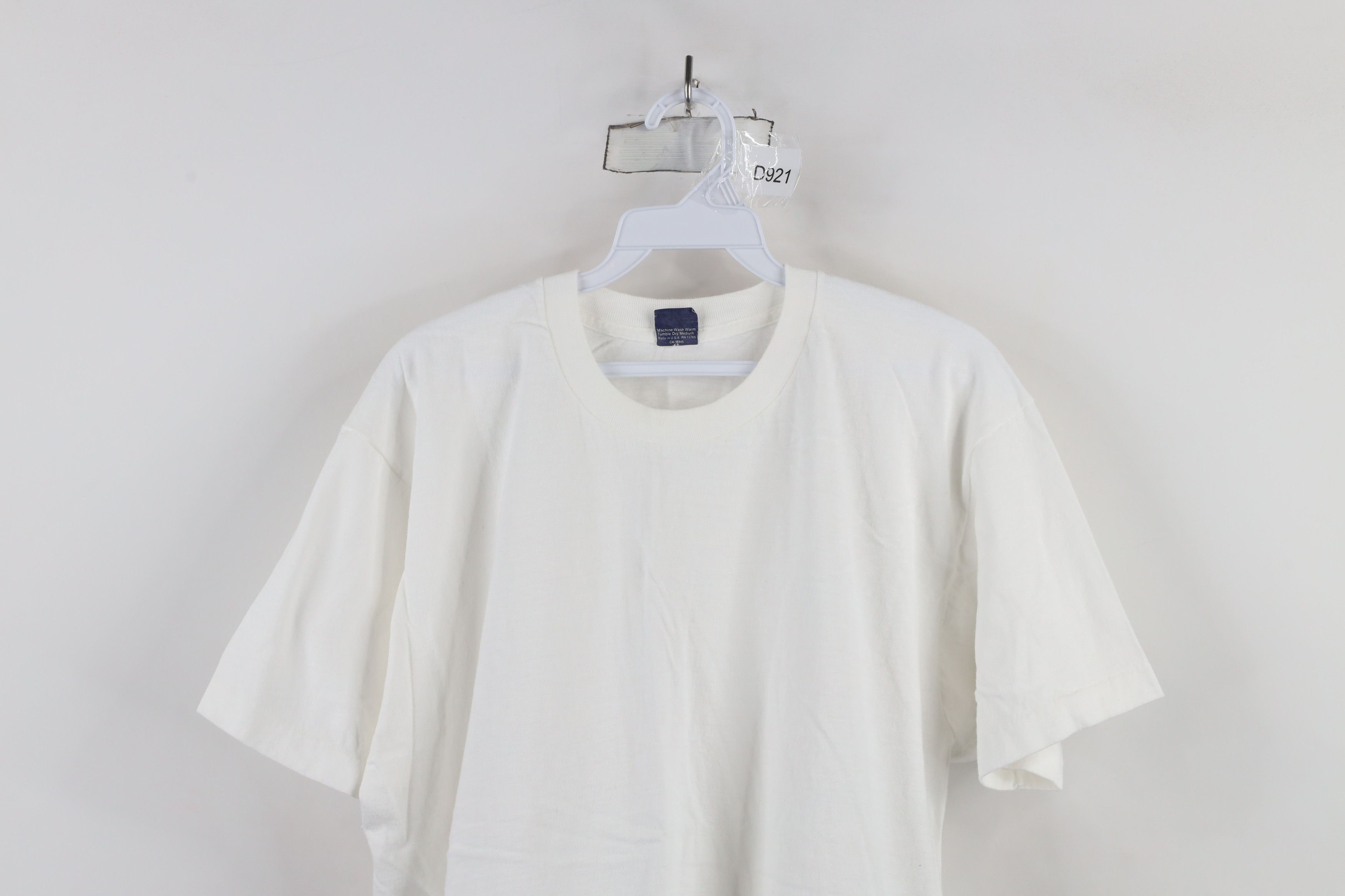 Vintage Vintage 90s Streetwear Cotton Short Sleeve T-Shirt White USA Size US XL / EU 56 / 4 - 2 Thumbnail