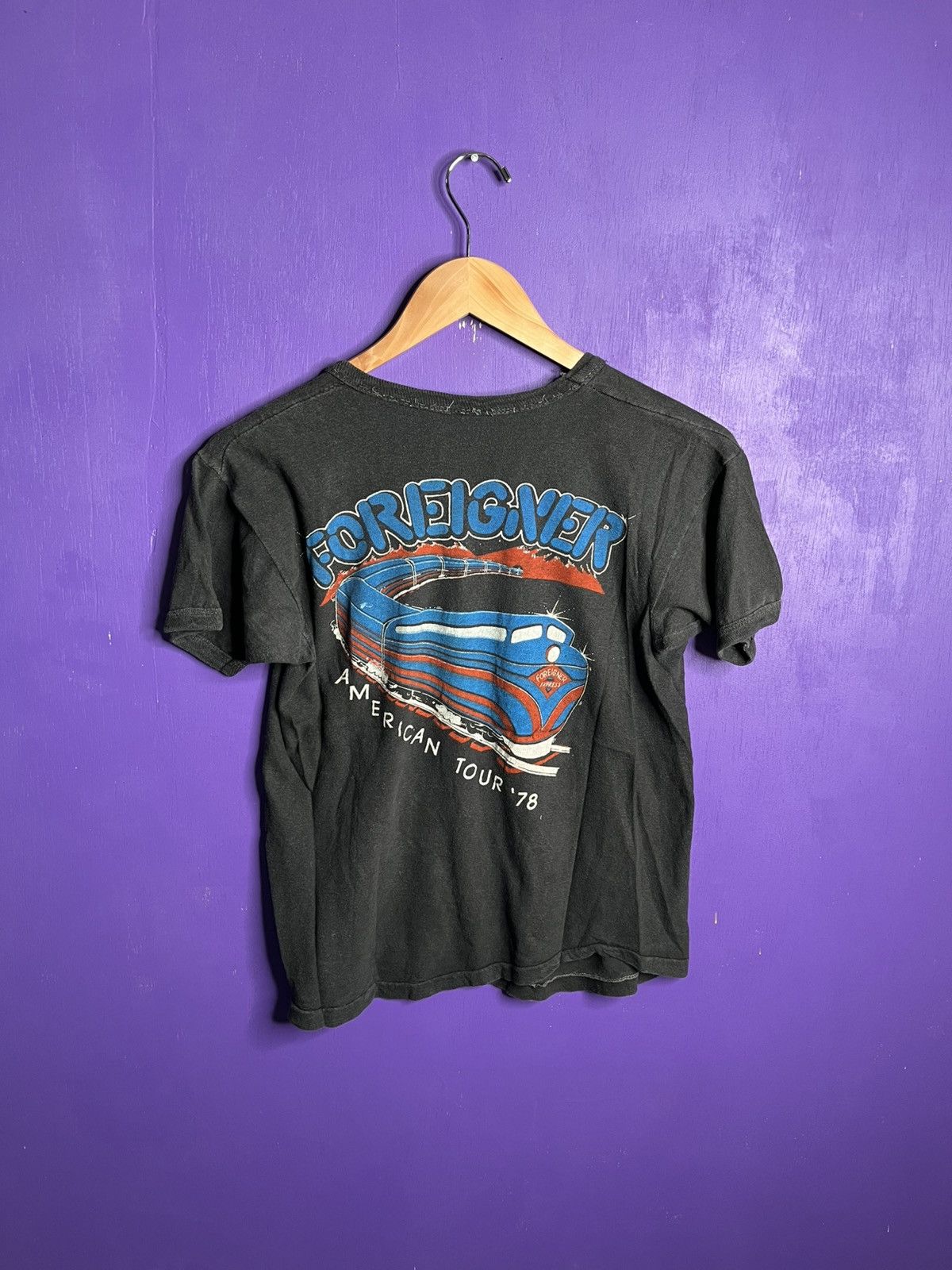 Band Tees × Vintage Vintage 1978 Foreigner in concert American tour t-shirt Size US S / EU 44-46 / 1 - 2 Thumbnail