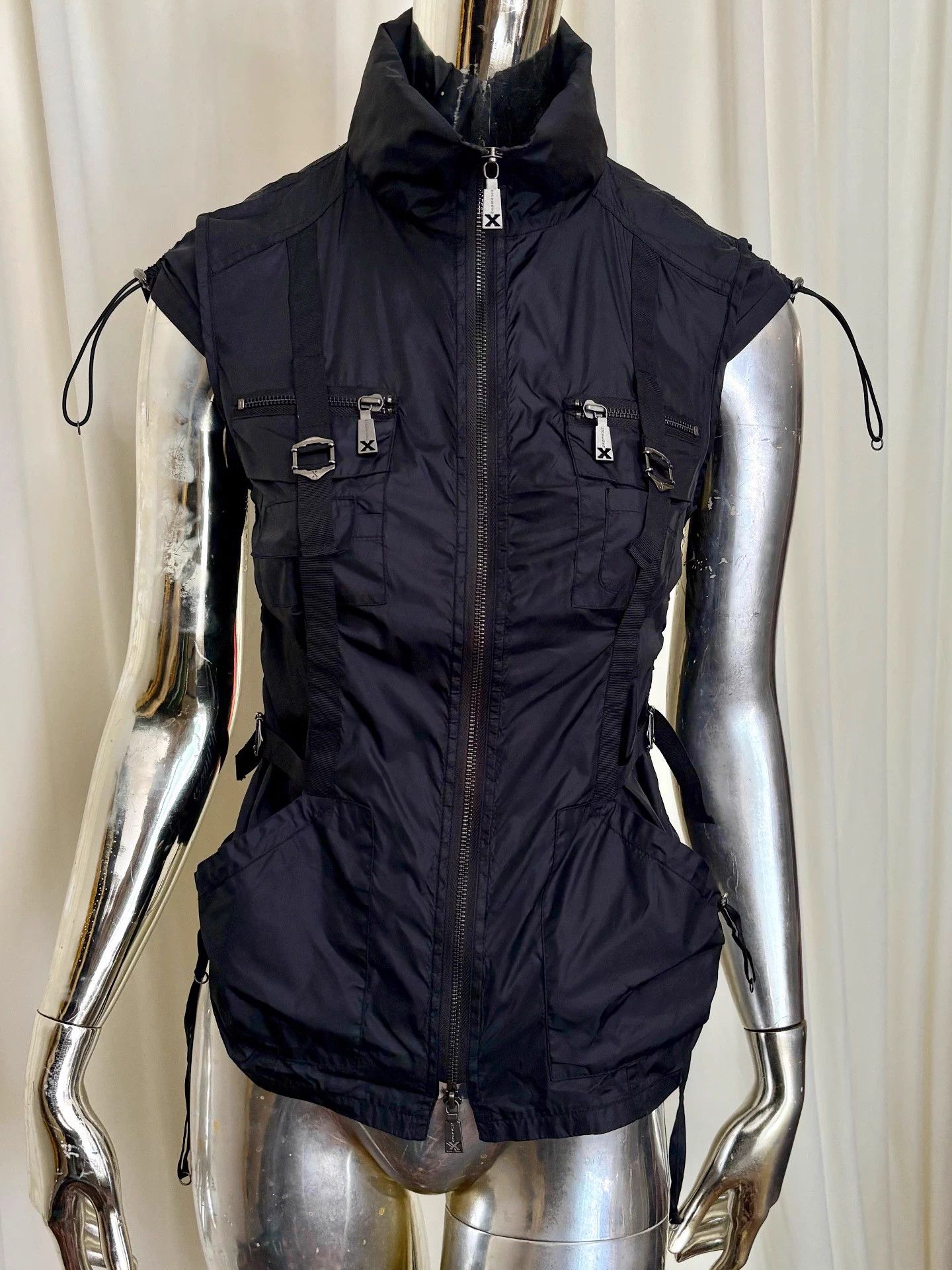 John Richmond Richmond Vtg Sleeveless Tactical Vest Nylon Adjustable Size M / US 6-8 / IT 42-44 - 3 Thumbnail