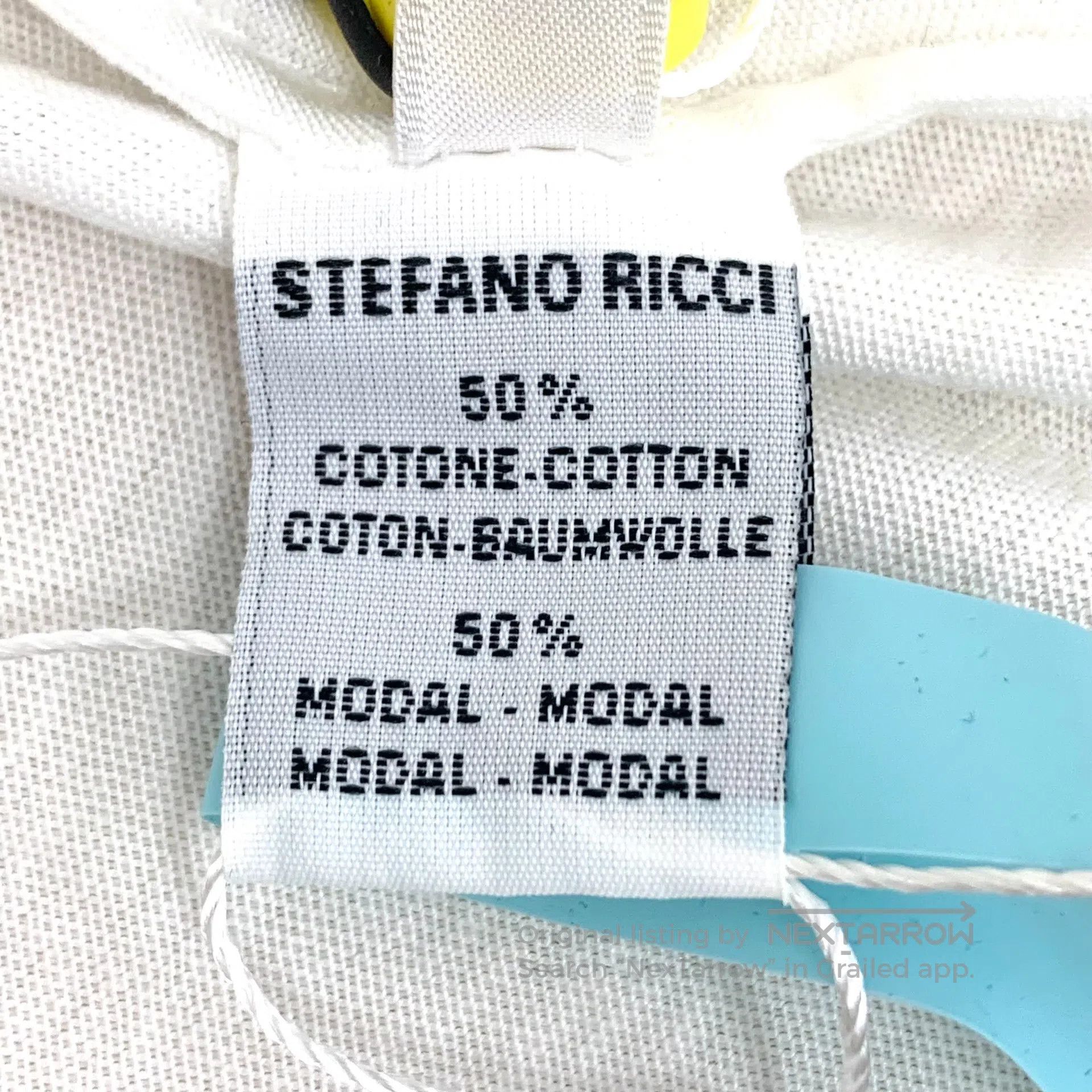 Stefano Ricci Stefano Ricci White Eagle Head Embroidery Cotton Round Nec Size US L / EU 52-54 / 3 - 7 Thumbnail