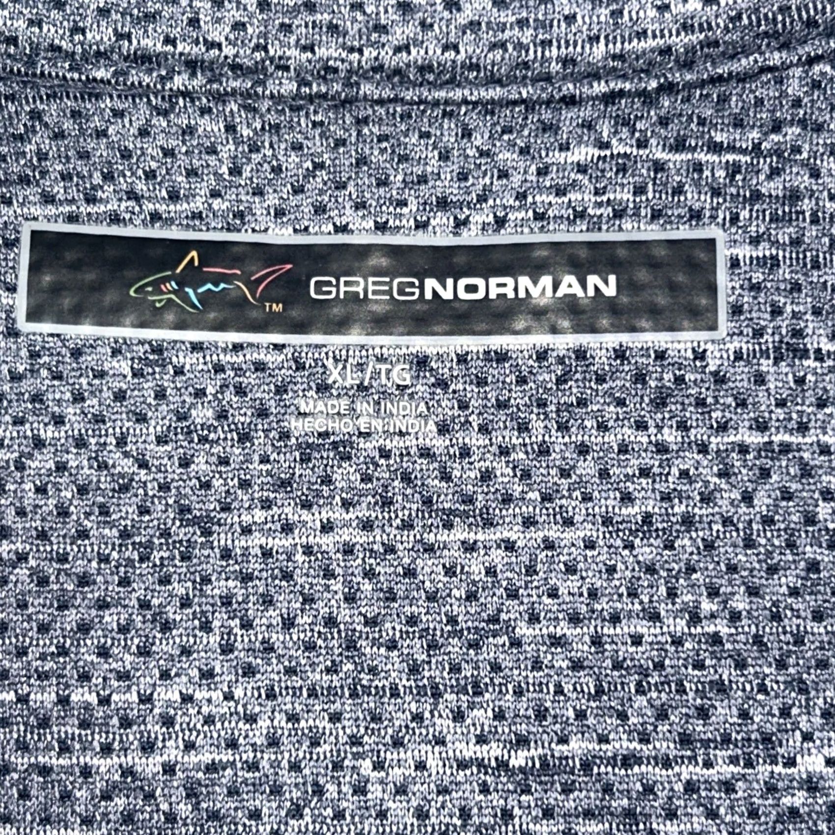 Vintage Greg Norman Mens XL Golf Performance Shirt 1/4 Zip Pullover Heather Gray Blue Size US XL / EU 56 / 4 - 4 Thumbnail