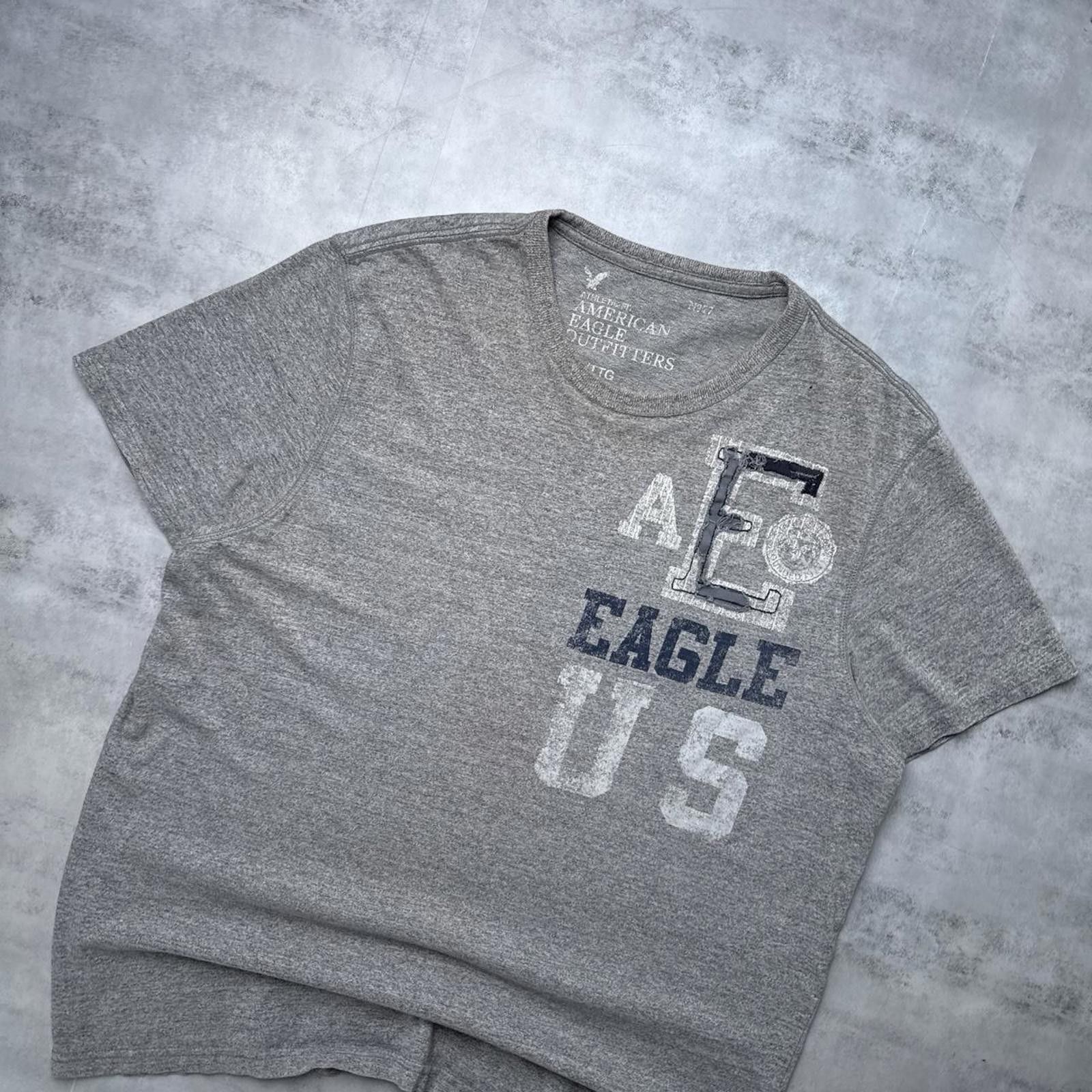 American Eagle Outfitters Y2K American Eagle 00s Gray T shirt Size US XXL / EU 58 / 5 - 2 Thumbnail