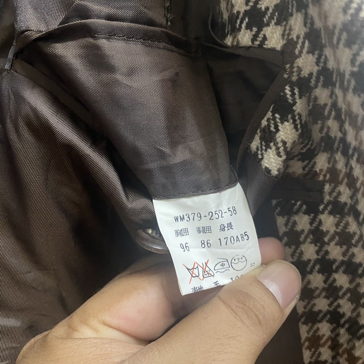 Burberry Vintage BURBERRYS England Harringbone Wool Jacket Size 42L - 9 Thumbnail