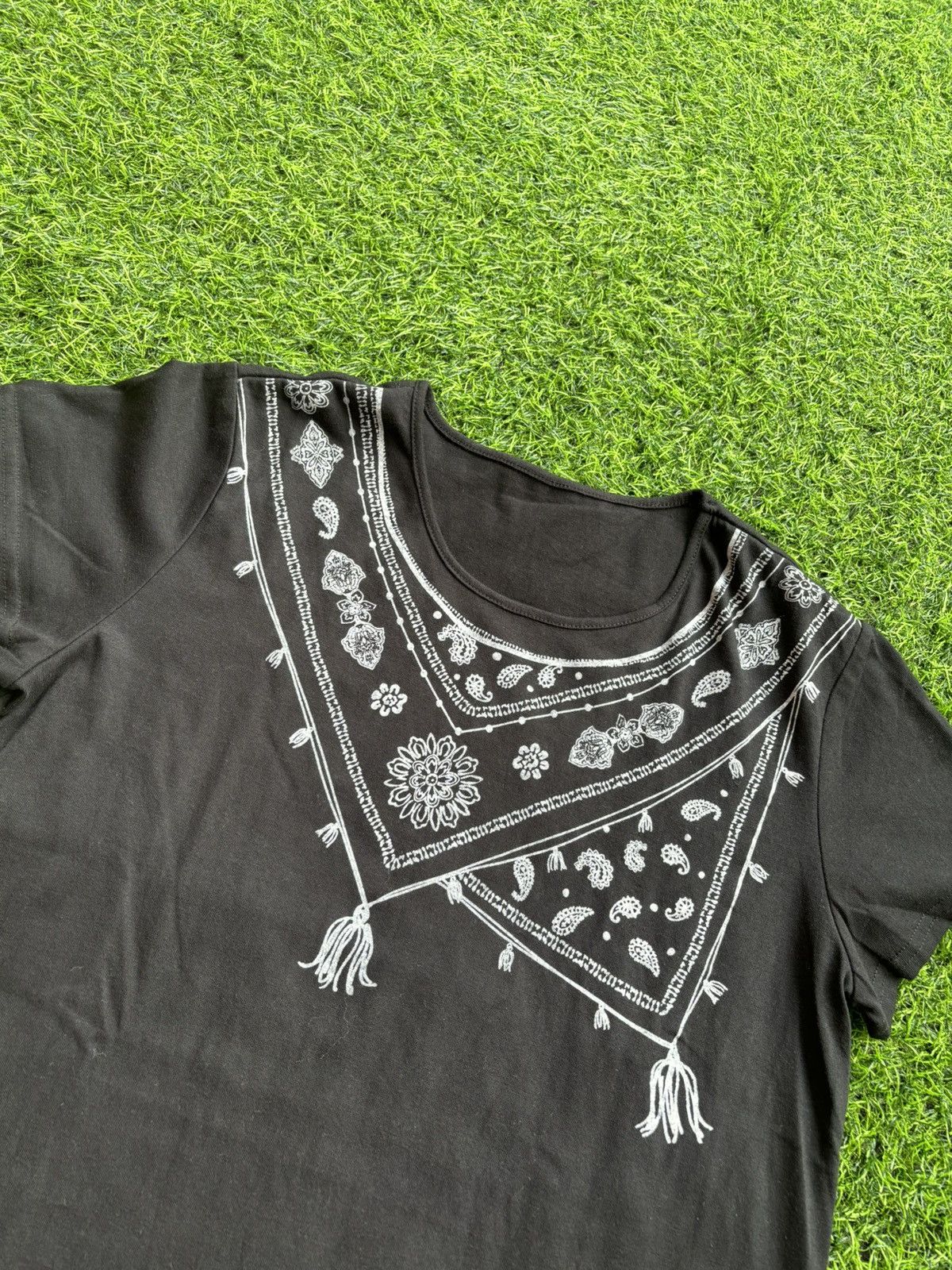 Hysteric Glamour Y2k Shawl Style Black Tshirt Size US M / EU 48-50 / 2 - 3 Thumbnail