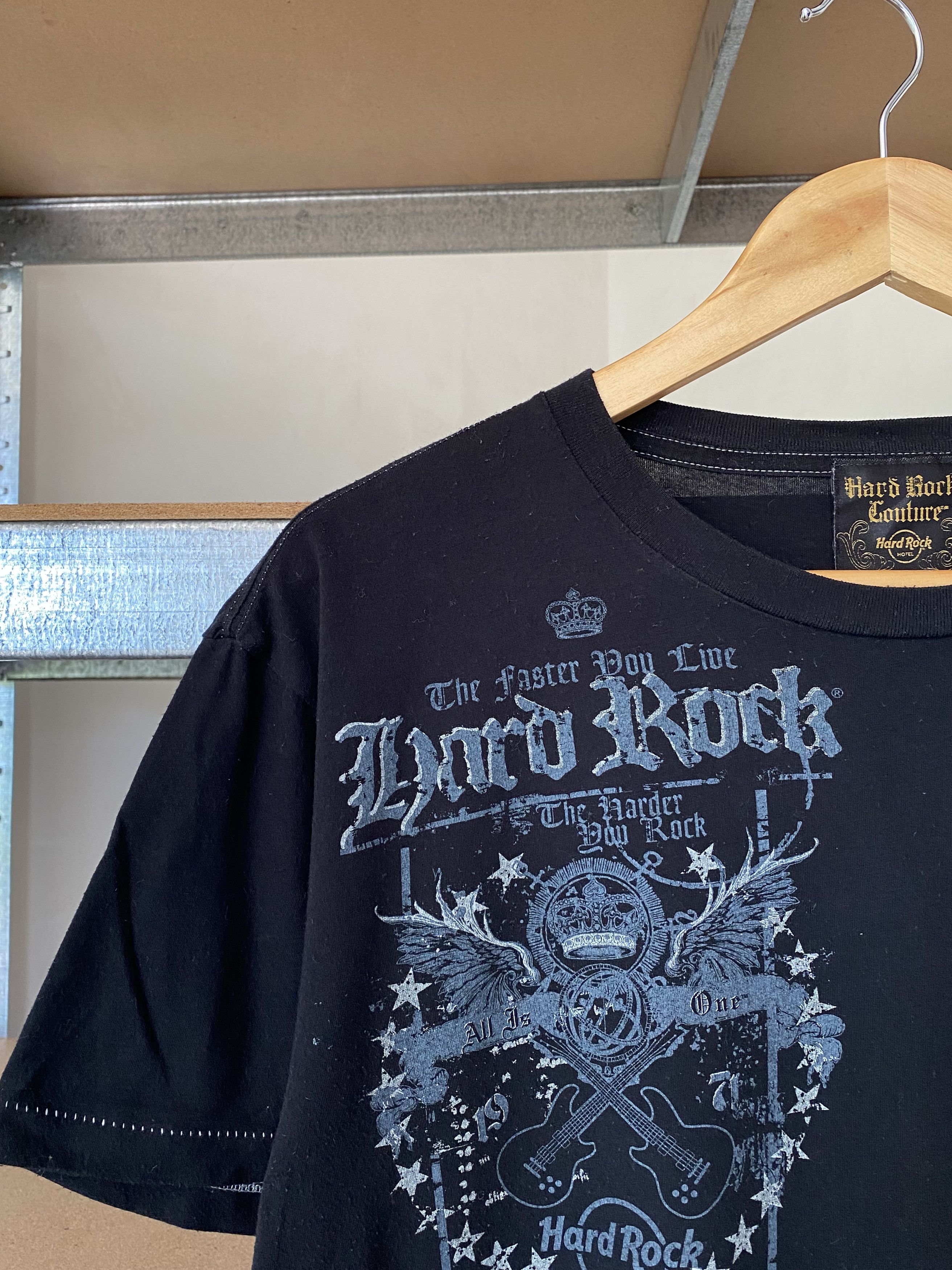 Hard Rock Cafe Hard Rock Cafe Vintage 2000s Couture Hollywood Y2K T-shirt Size US L / EU 52-54 / 3 - 4 Thumbnail
