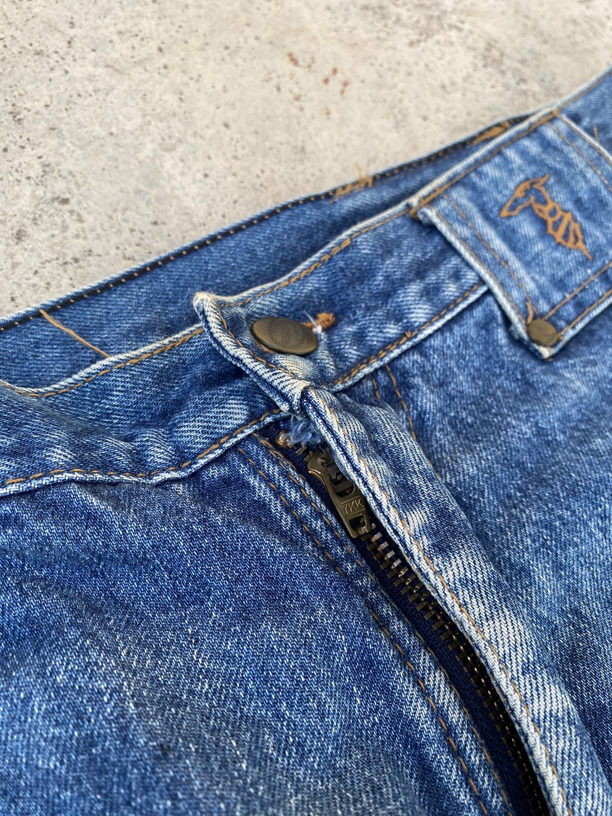 JNCO Vintage Trussardi Embroidered Side Tape Baggy Jeans Size US 34 / EU 50 - 8 Thumbnail