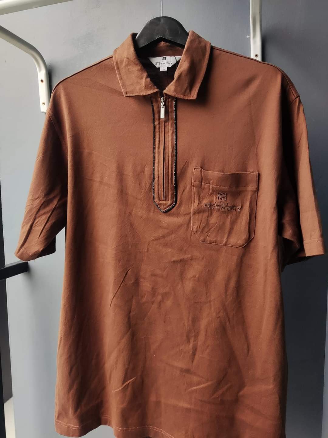 Givenchy Givenchy golf 90s half zip Brown Size US S / EU 44-46 / 1 - 1 Thumbnail