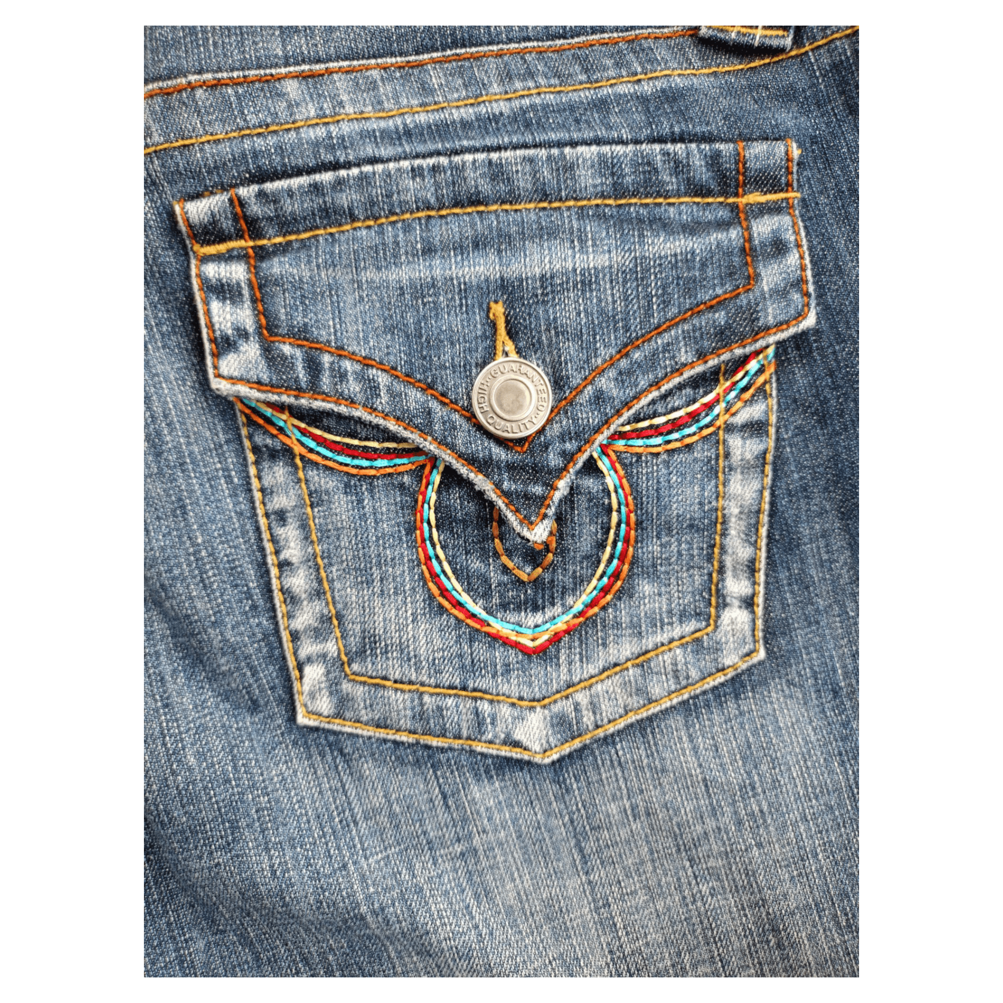Japanese Brand × Vintage Wellbeing Classic Japanese Jeans Bootcut Vintage Denim Size 31" - 10 Thumbnail