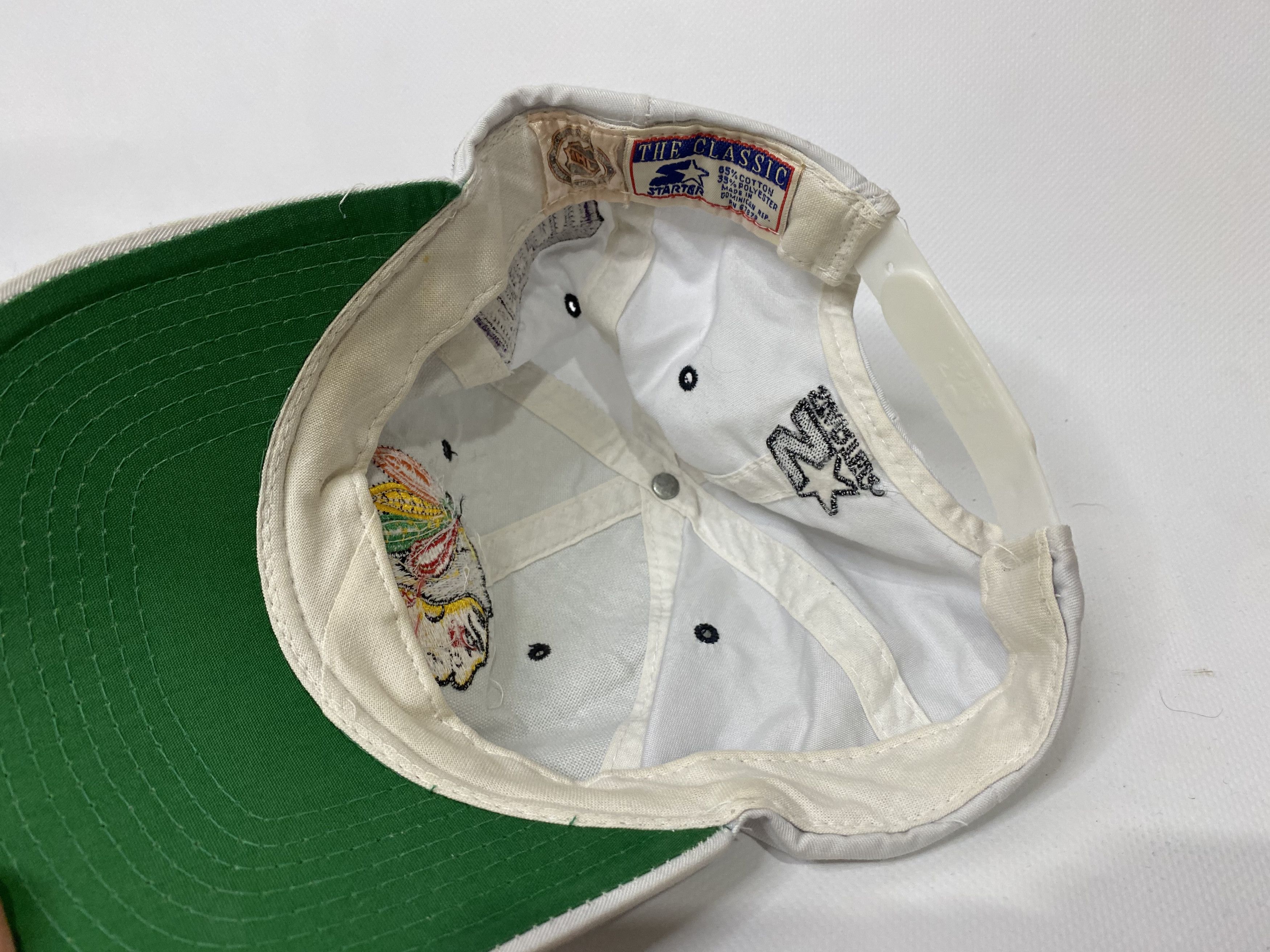 NHL × Starter × Vintage DIAMOND CHICAGO BLACKHAWKS VINTAGE 90S NHL HOCKEY HAT CAP Size ONE SIZE - 6 Thumbnail
