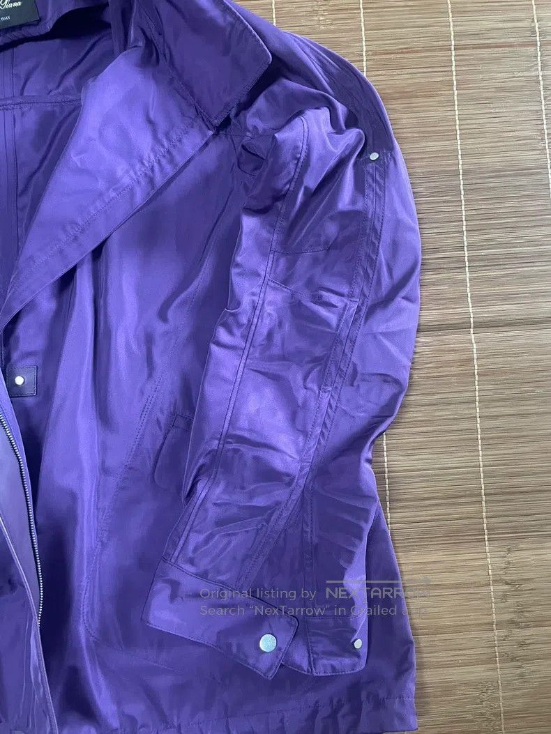 Loro Piana LORO PIANA Purple Trench Coat Size M / US 6-8 / IT 42-44 - 4 Thumbnail