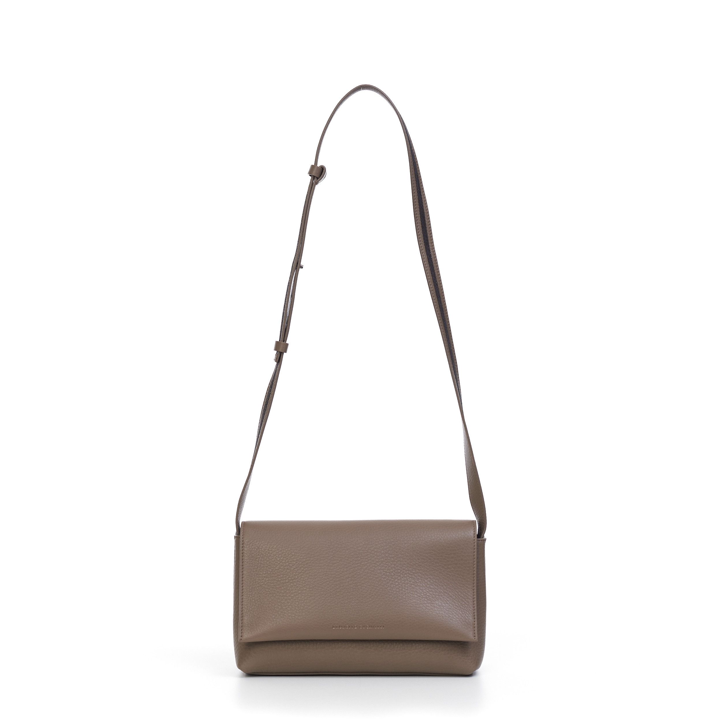 City Satchel Bag With Monili Beading In Leather