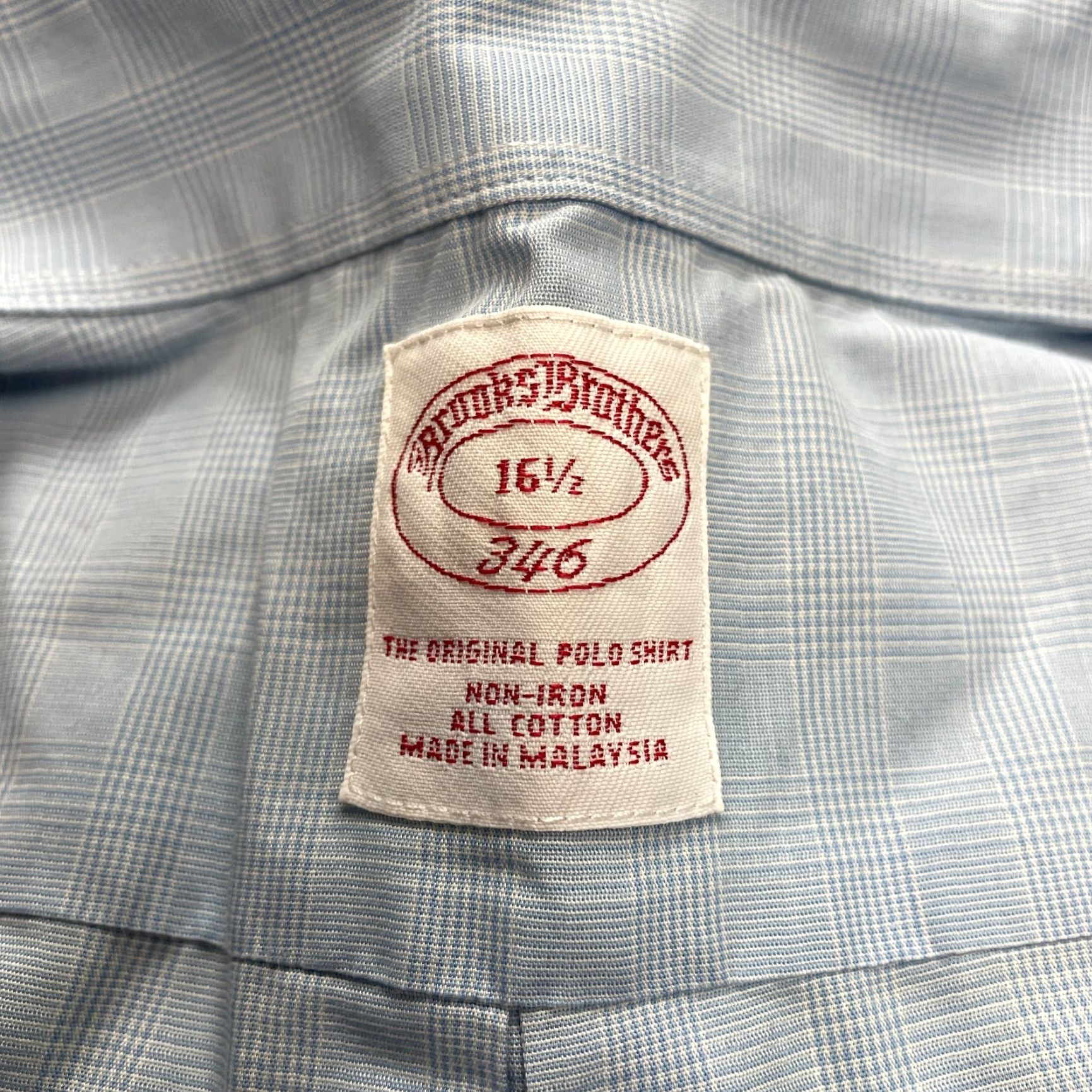 Brooks Brothers Brooks Brothers 346 Button-Down Polo Shirt Blue Short Sleeve Collared Mens 16.5 Size US XL / EU 56 / 4 - 6 Thumbnail