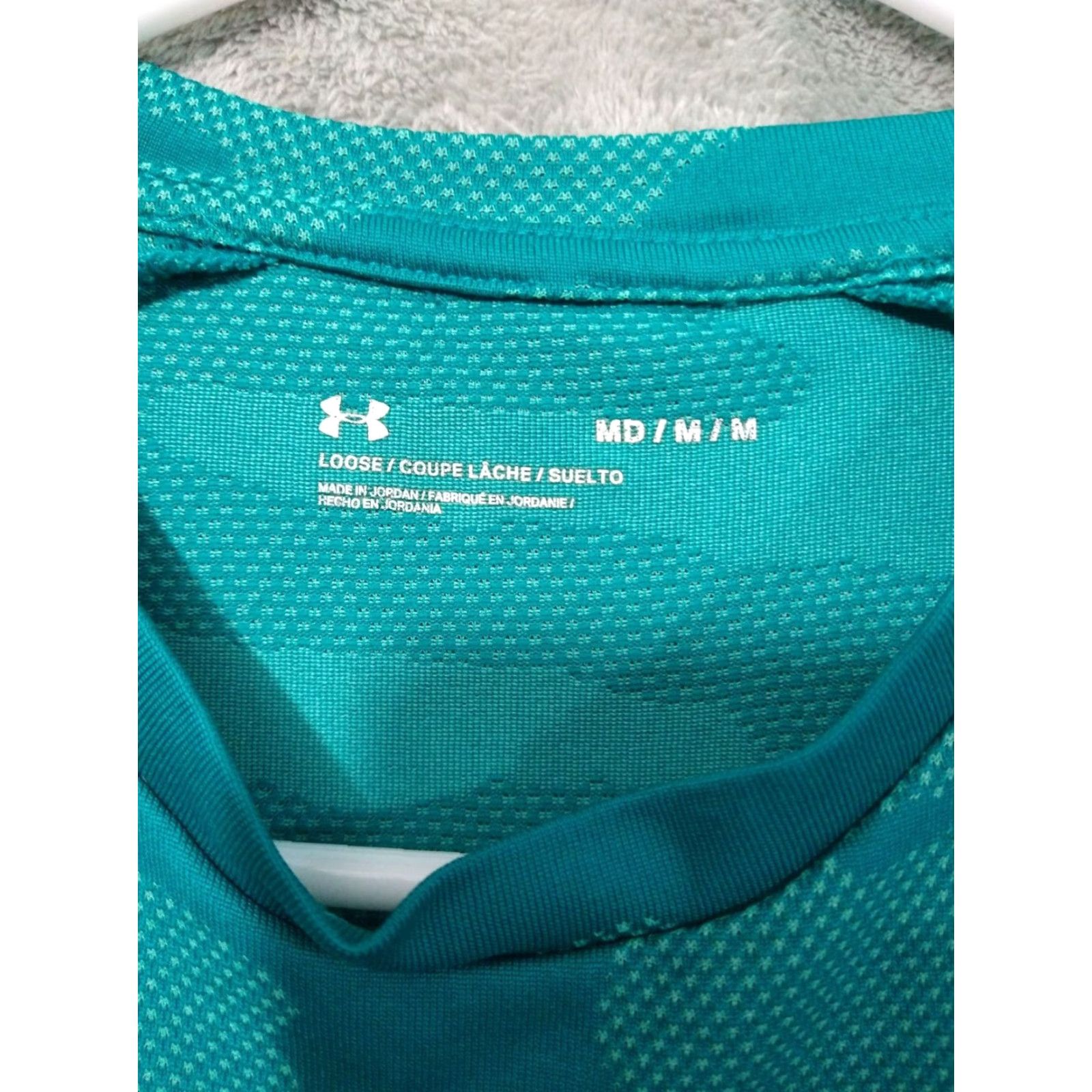 Under Armour Under Armour Shirt Mens Medium Blue Camo Velocity Jacquard Short Sleeve Loose Size US M / EU 48-50 / 2 - 5 Thumbnail