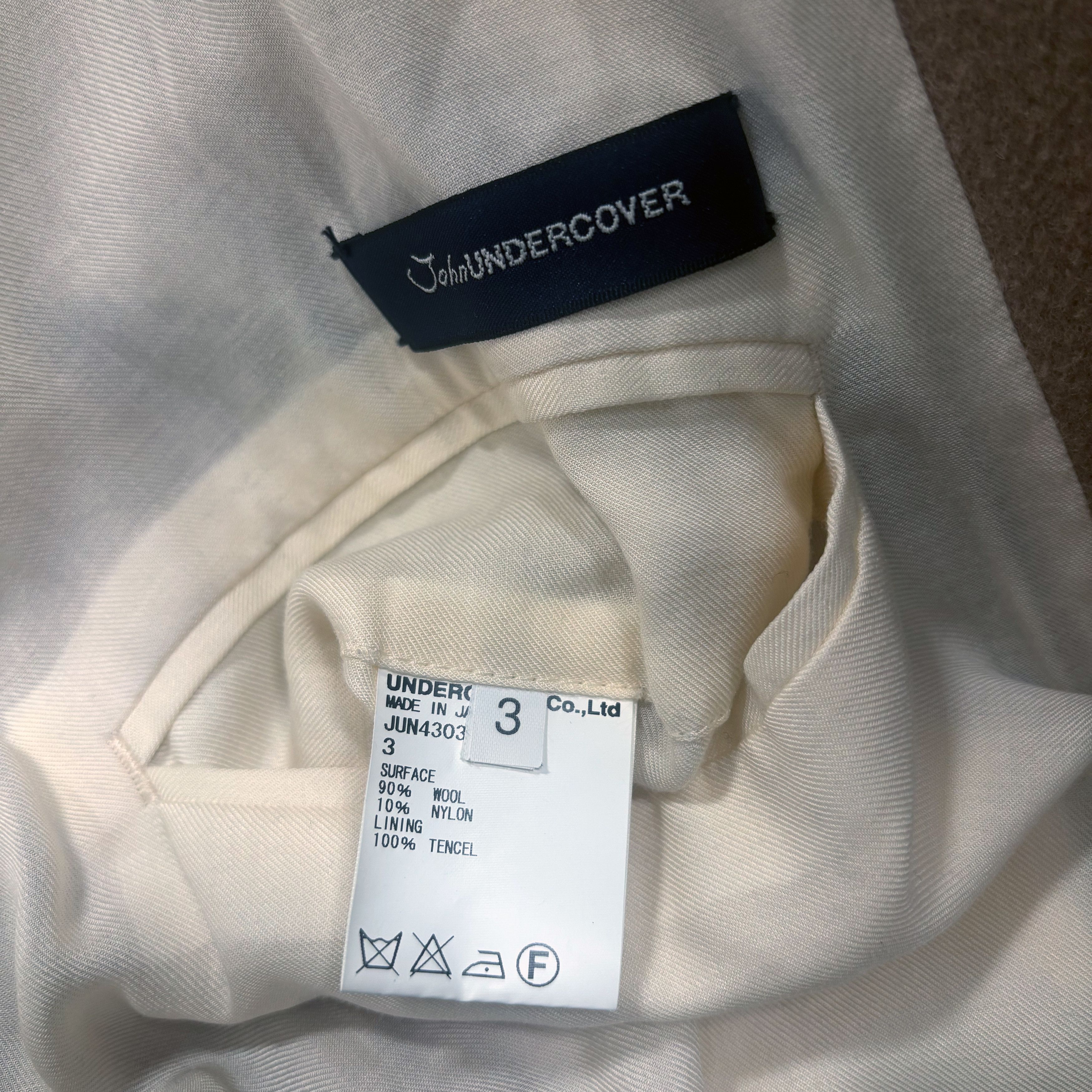 John Undercover Camel Wool John Undercover Zipper Overcoat Size US L / EU 52-54 / 3 - 3 Thumbnail